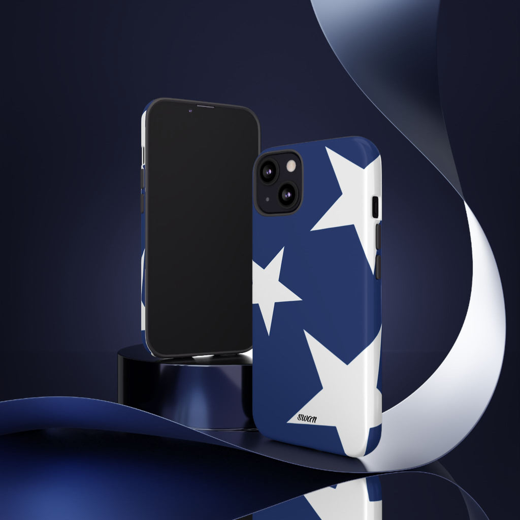 Star Bloom (White in Blue)