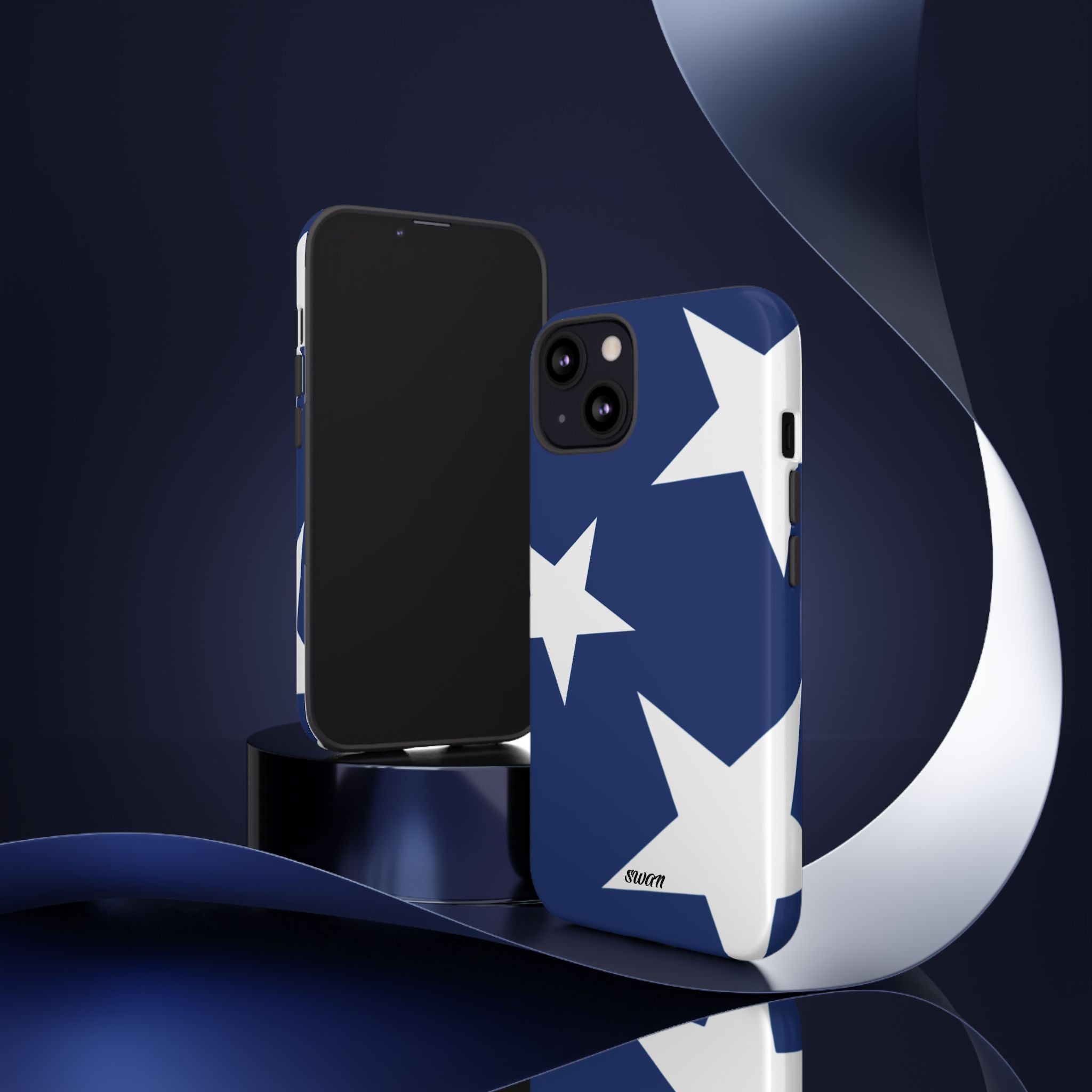 Star Bloom (White in Blue)