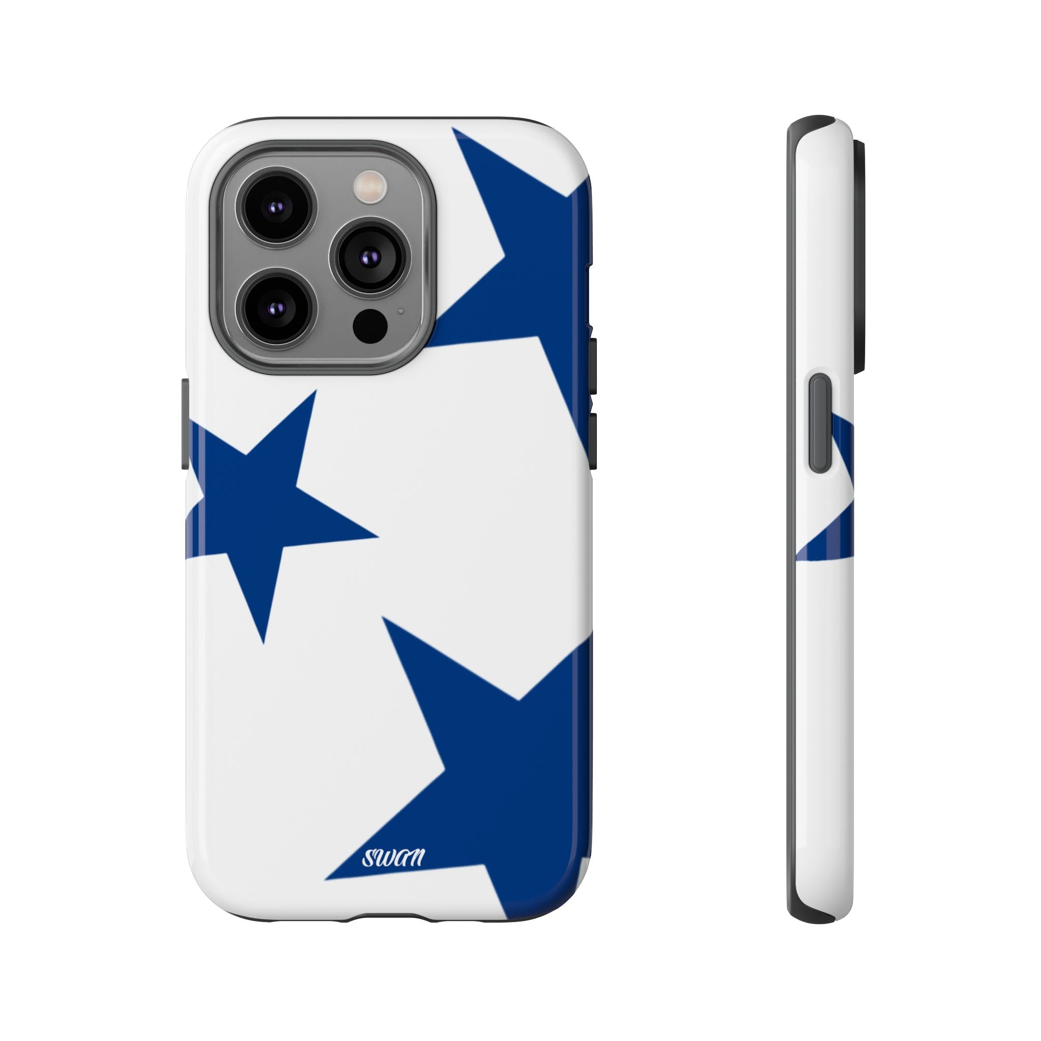 Sternenblüte (Blau in Weiß)