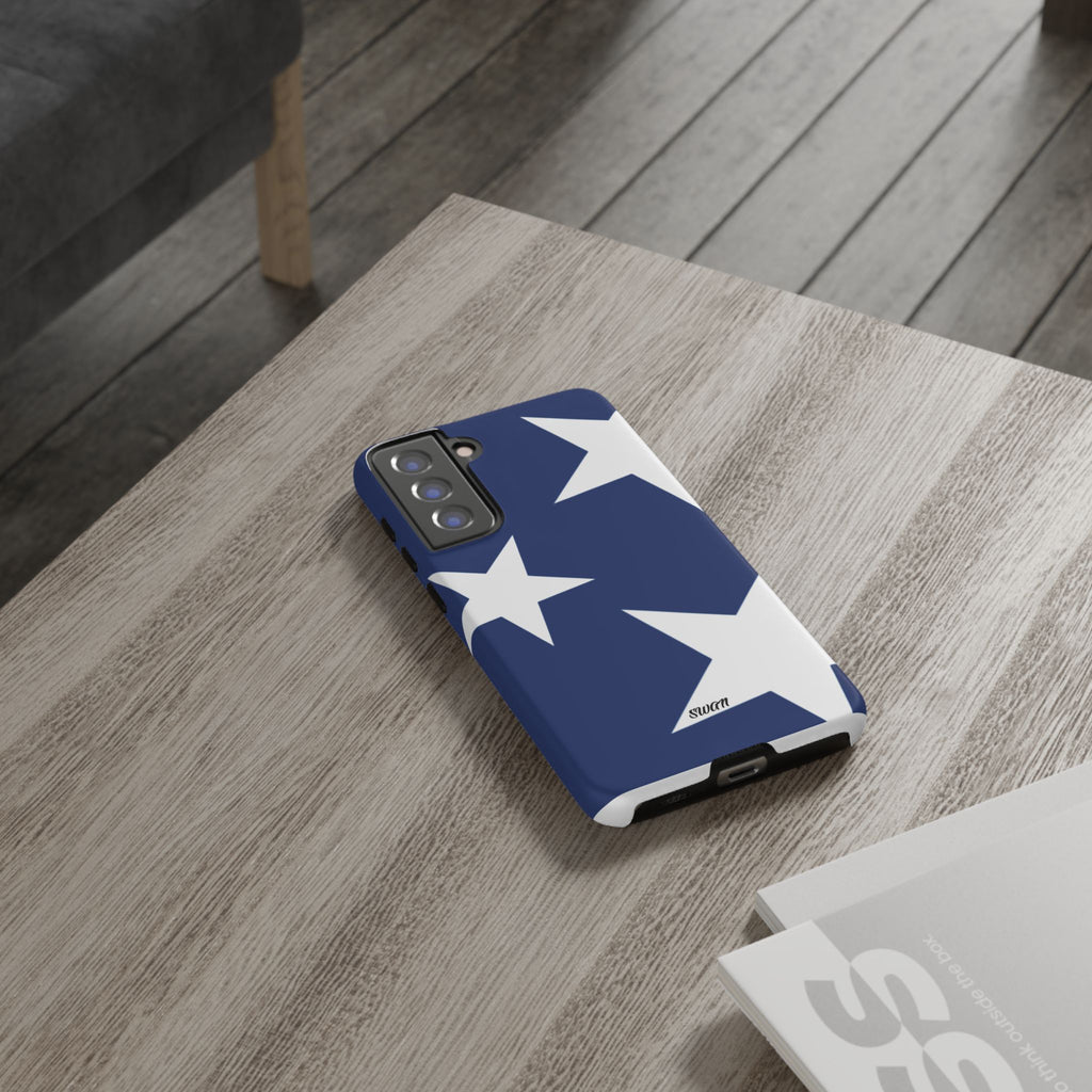 Star Bloom (White in Blue)