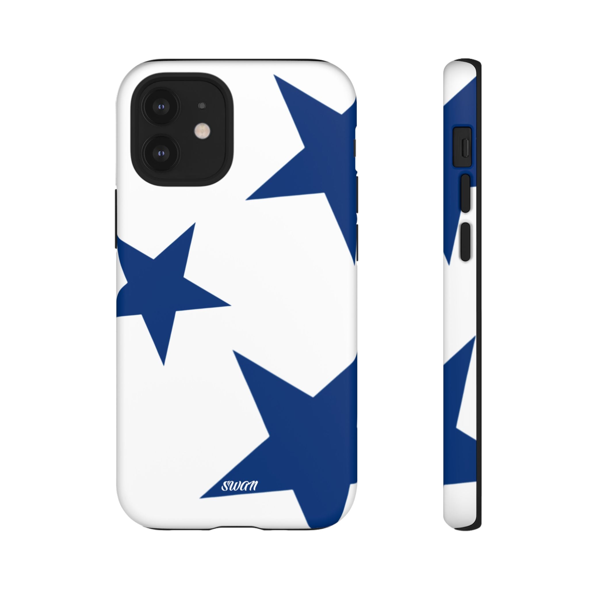 Sternenblüte (Blau in Weiß)