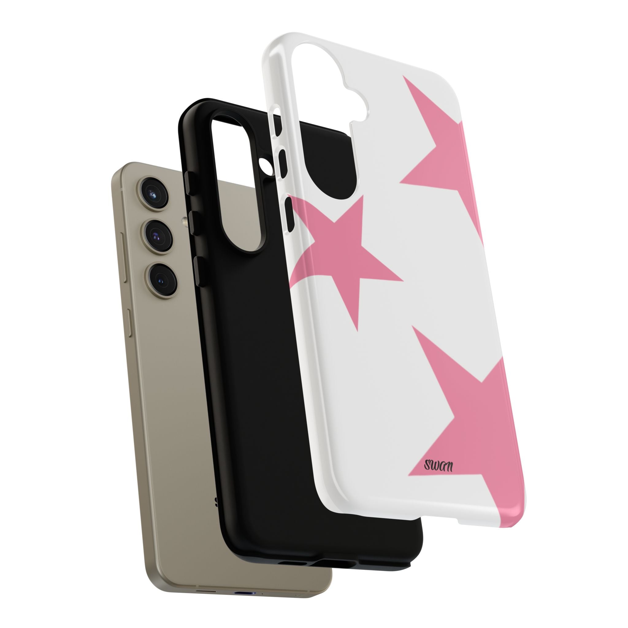 Star Bloom (Pink in White)