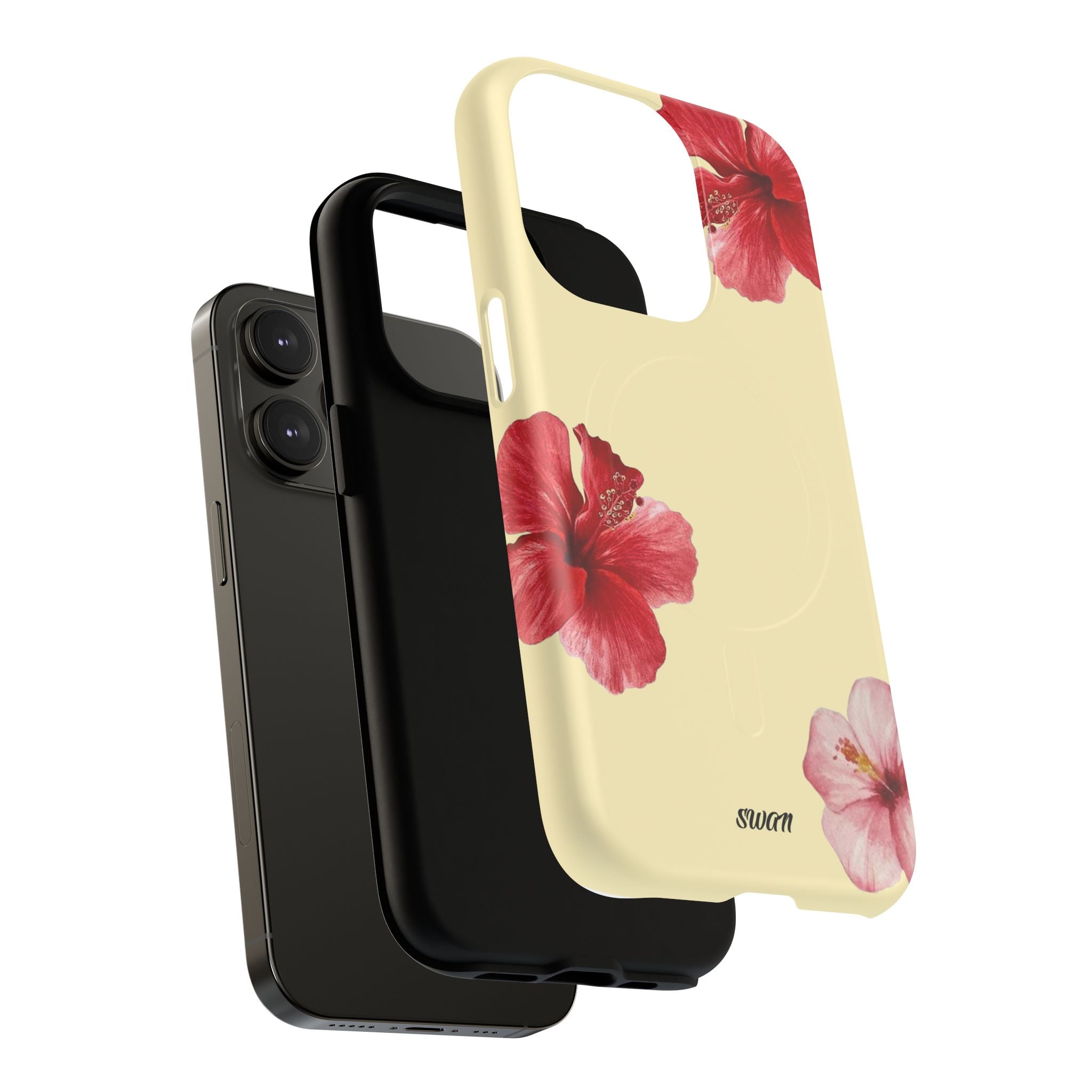 Hibiscus floral (Jaune tendre) (Magsafe)