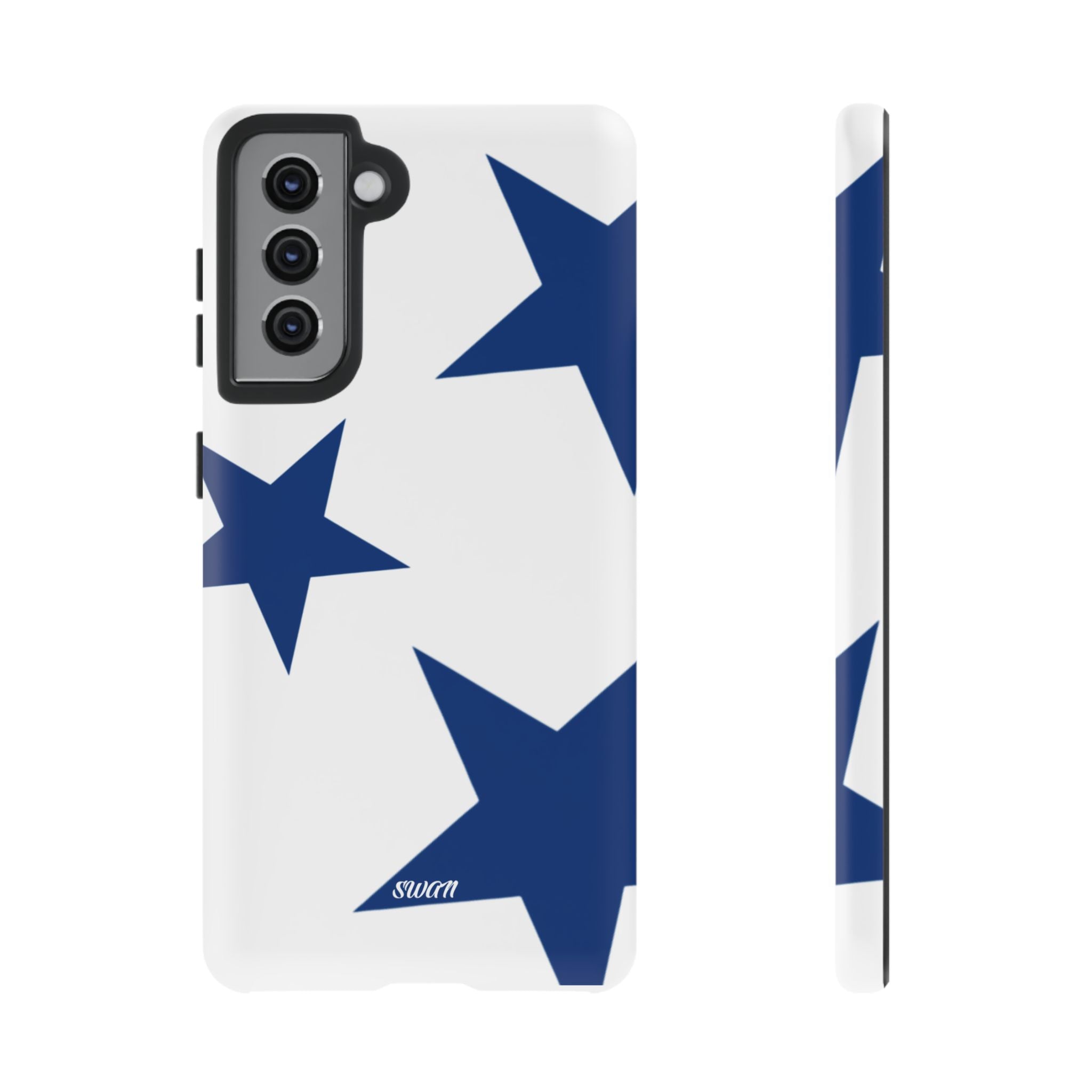 Sternenblüte (Blau in Weiß)