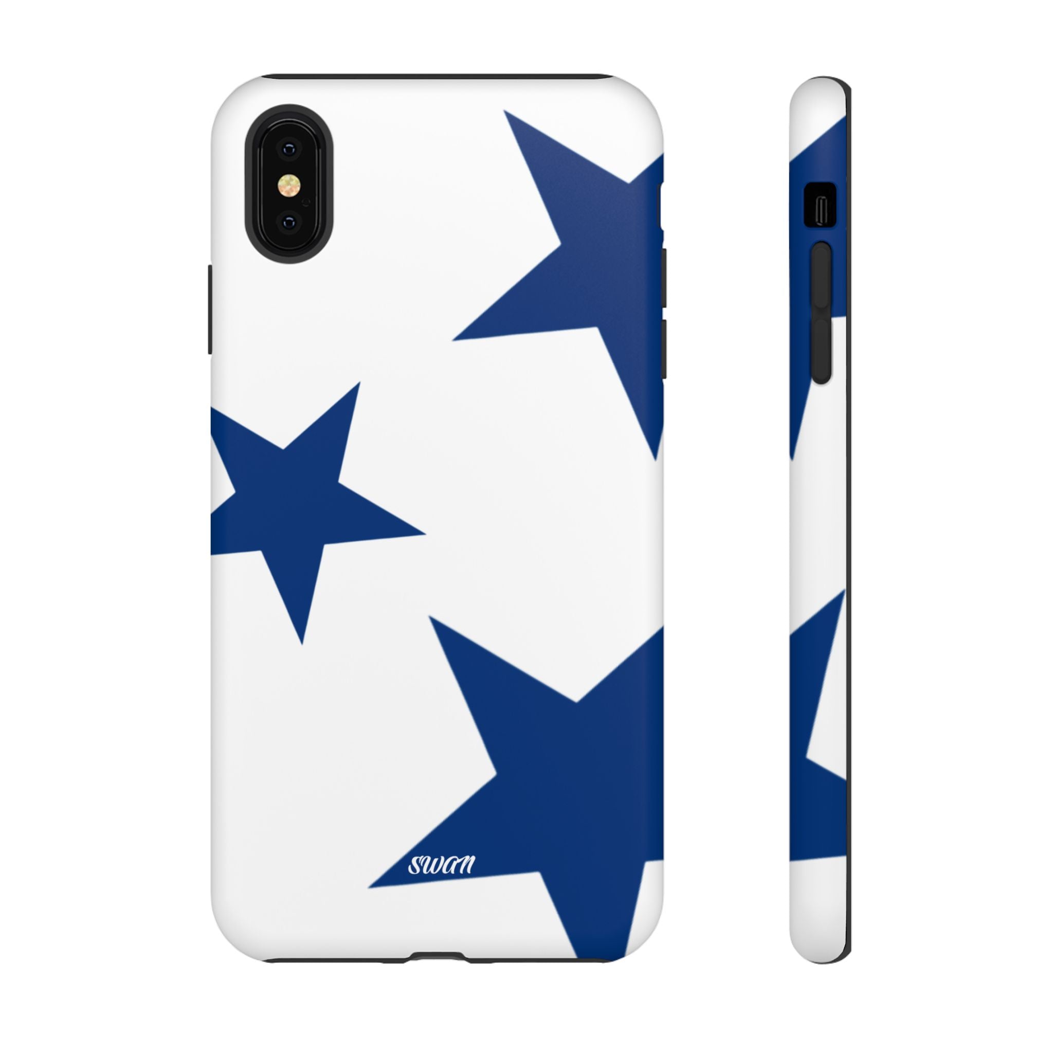 Sternenblüte (Blau in Weiß)