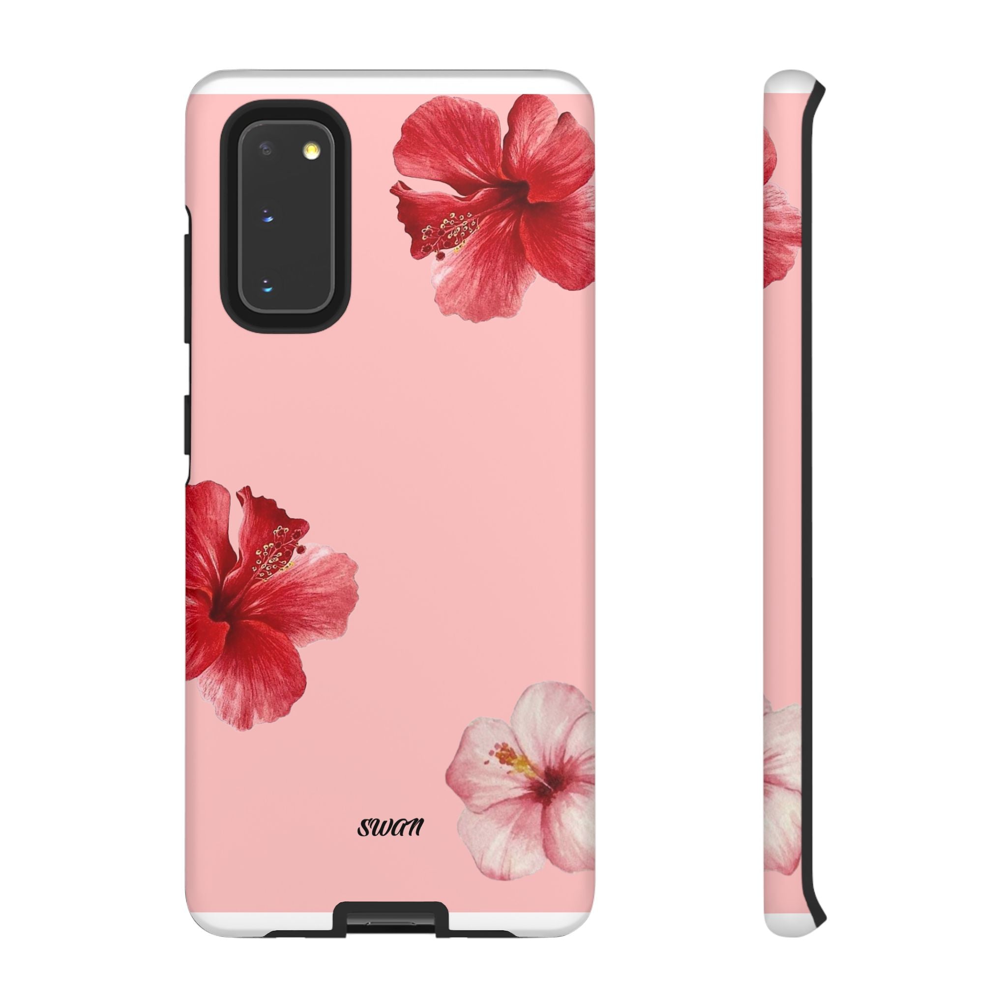 Blühender Hibiskus (Rosa)