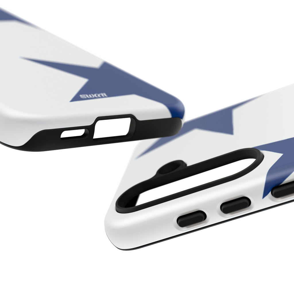 Sternenblüte (Blau in Weiß)