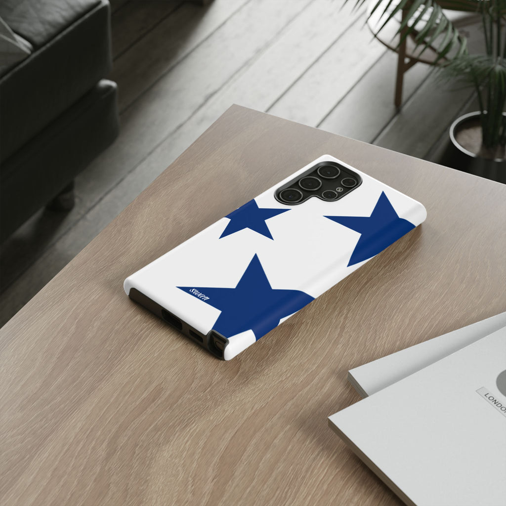 Sternenblüte (Blau in Weiß)