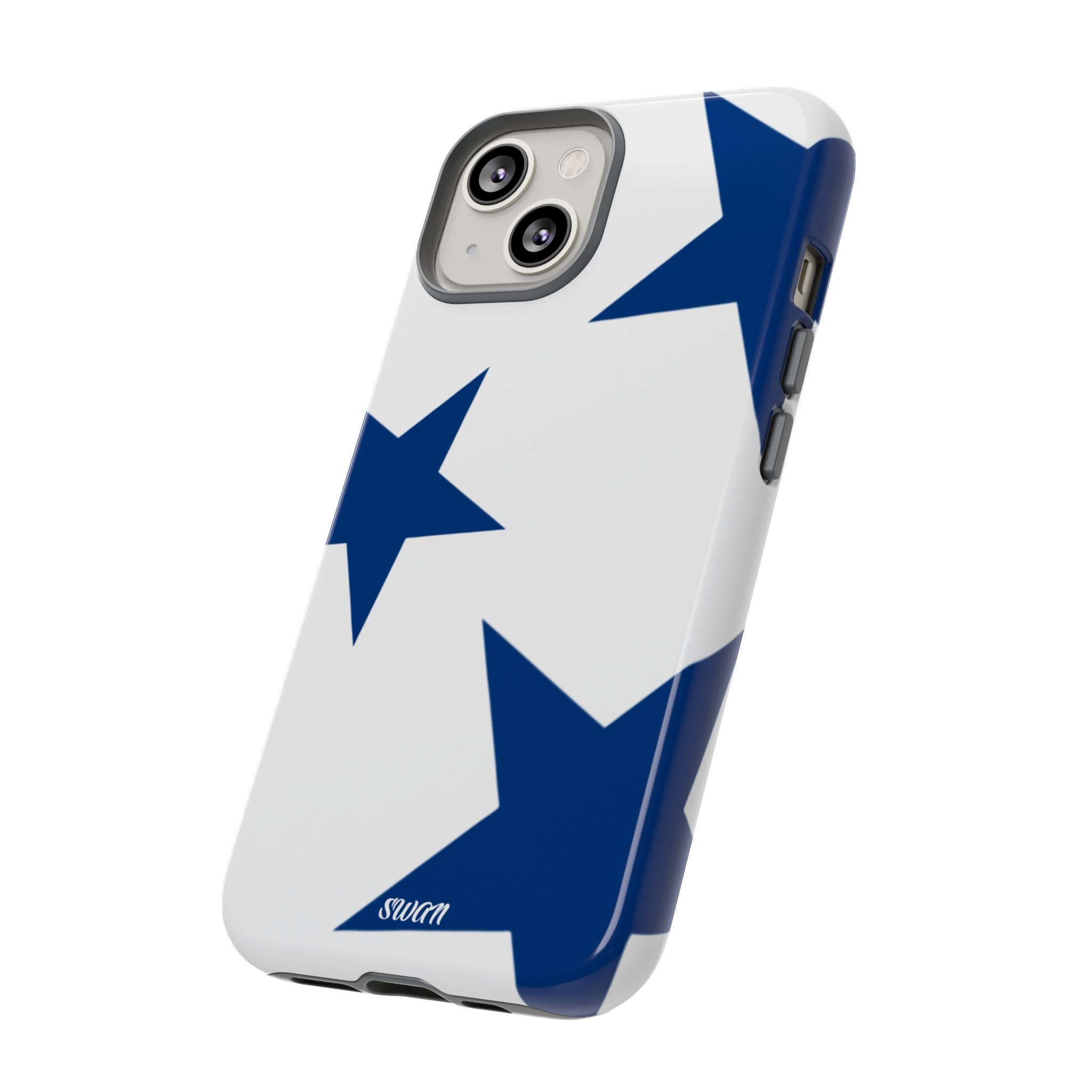 Sternenblüte (Blau in Weiß)