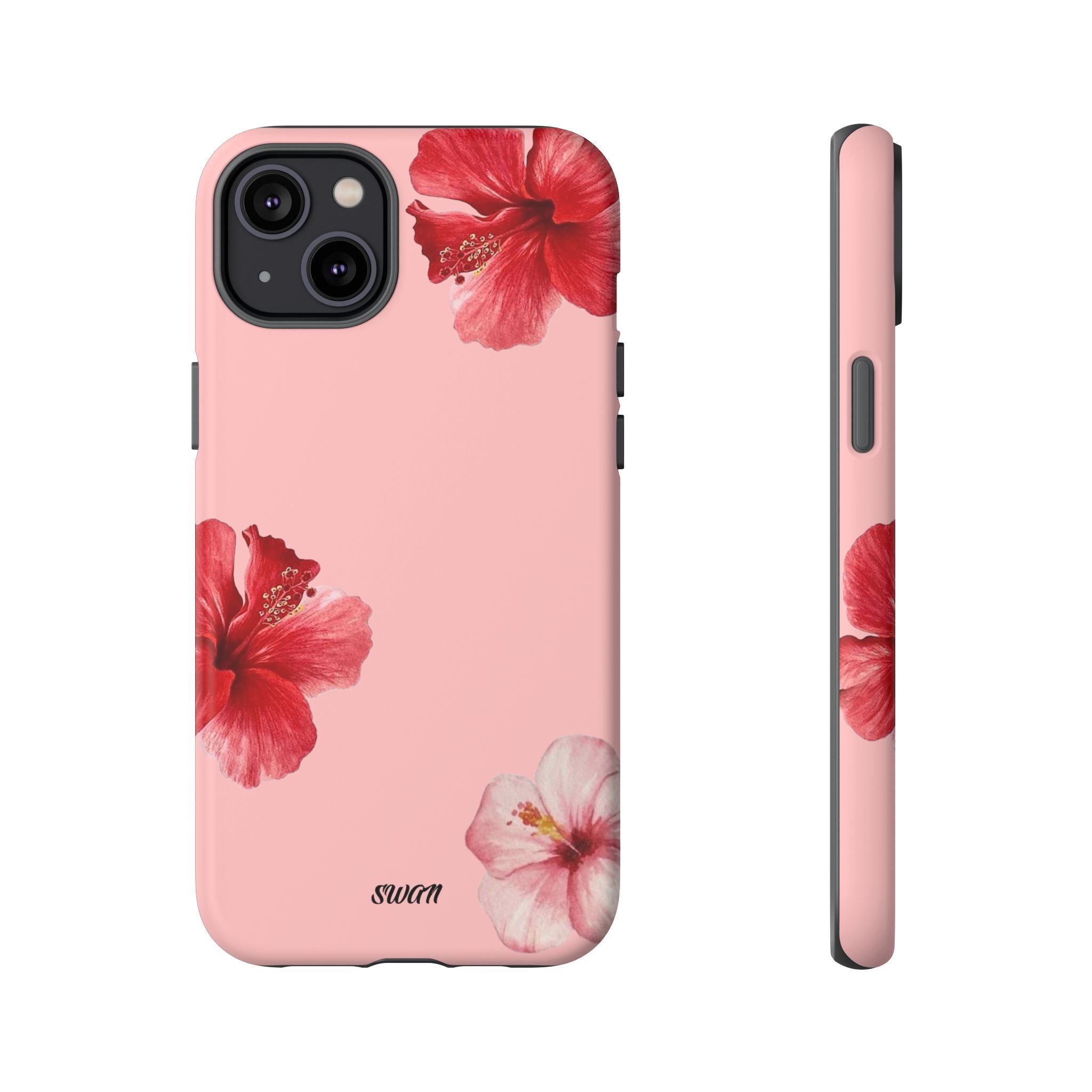 Blühender Hibiskus (Rosa)