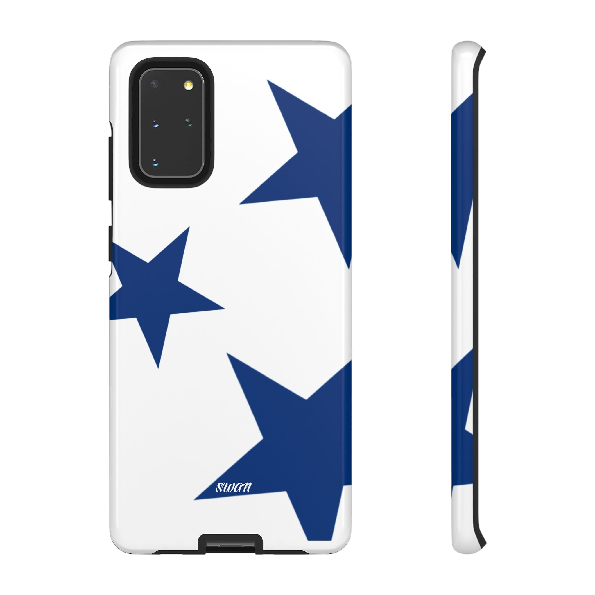 Sternenblüte (Blau in Weiß)