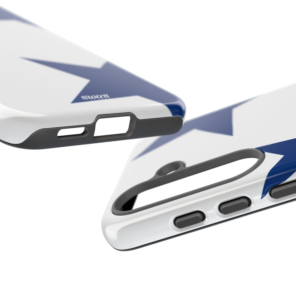 Sternenblüte (Blau in Weiß)