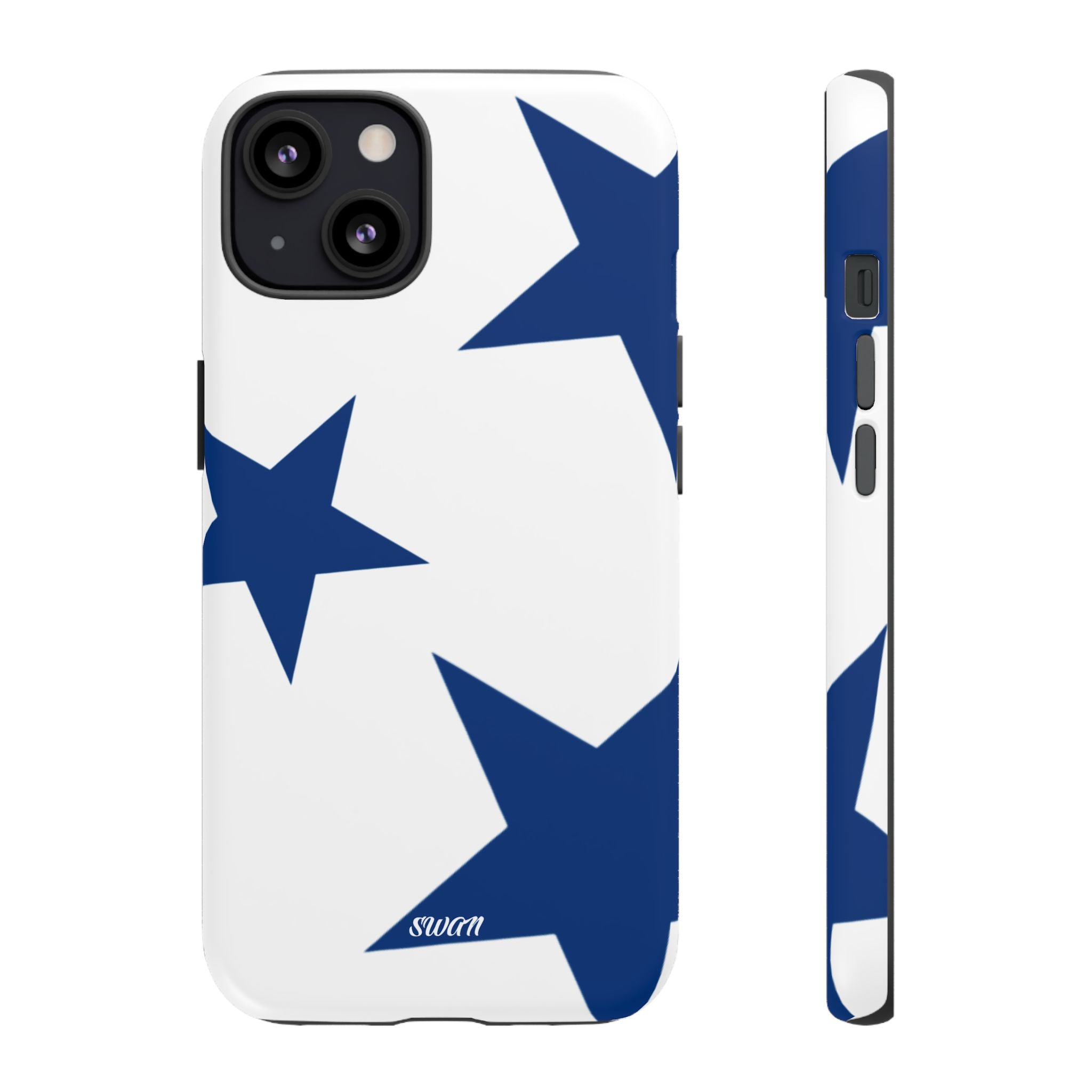 Sternenblüte (Blau in Weiß)