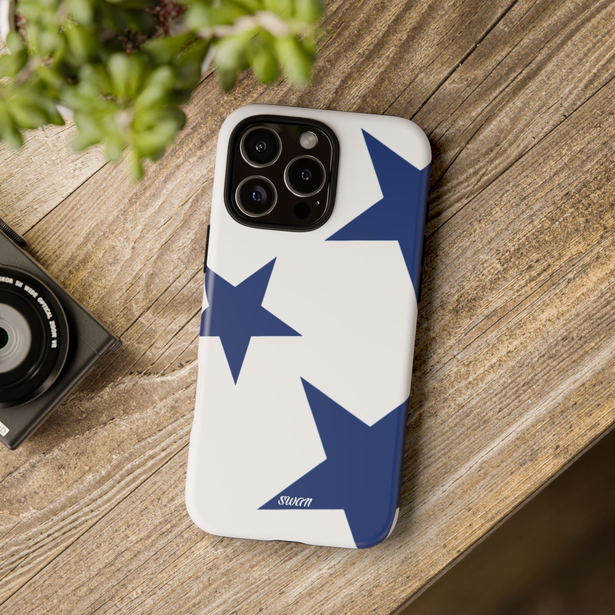 Sternenblüte (Blau in Weiß)