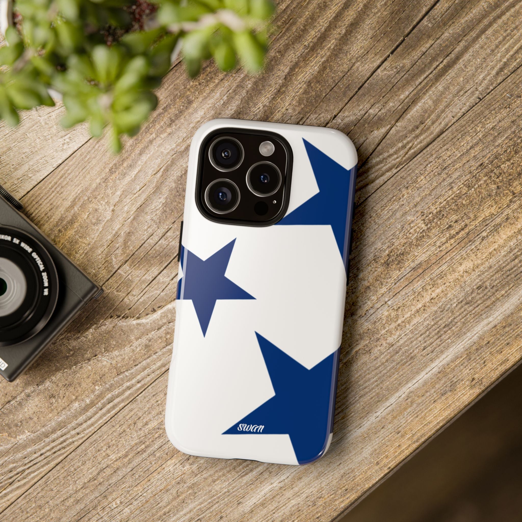 Sternenblüte (Blau in Weiß)