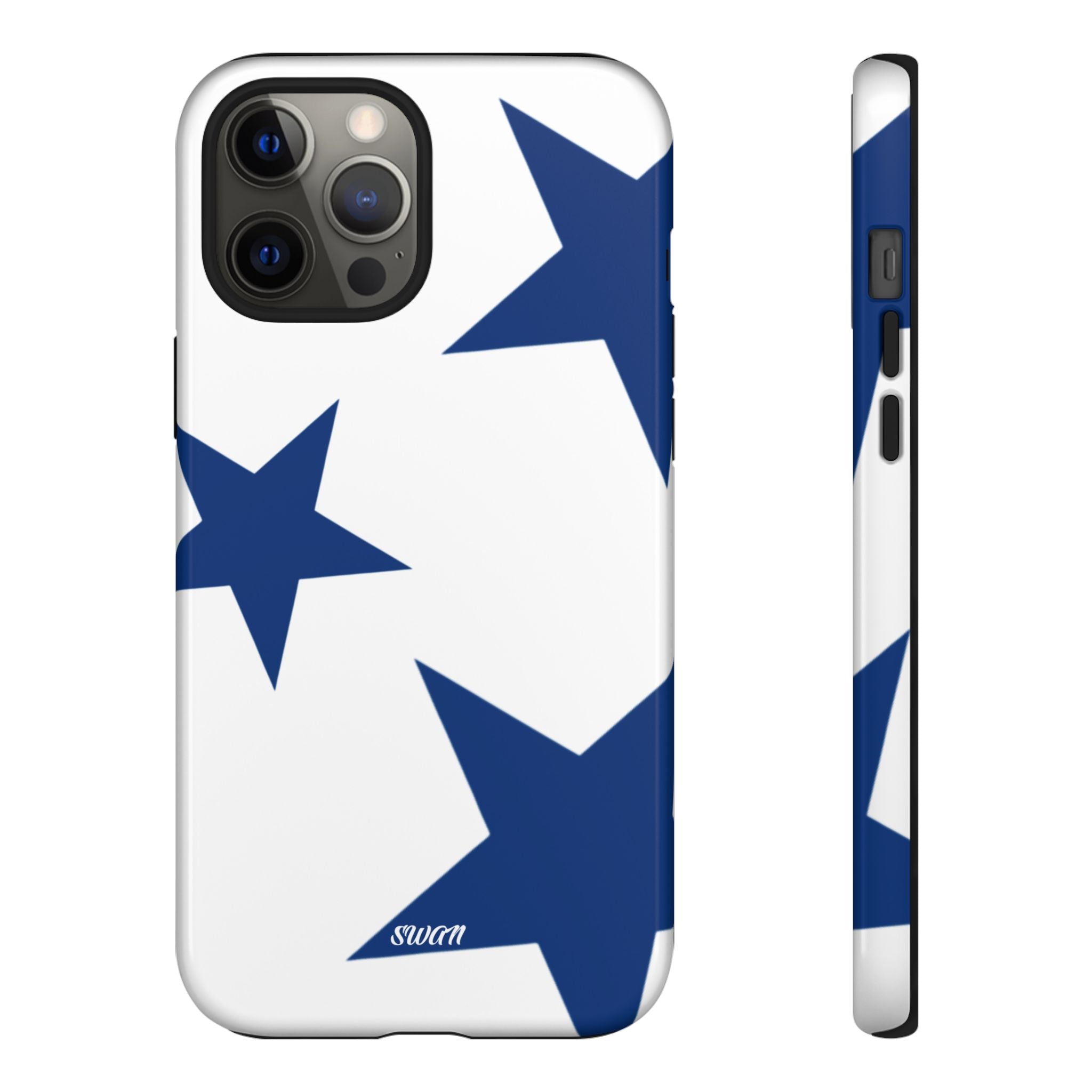 Sternenblüte (Blau in Weiß)