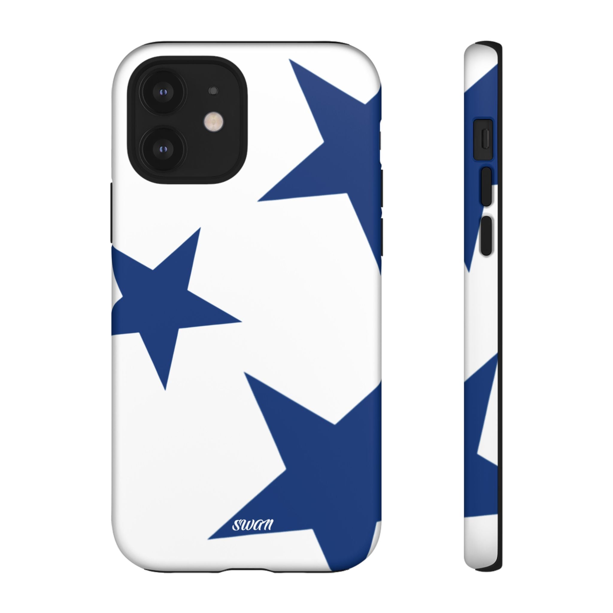 Sternenblüte (Blau in Weiß)