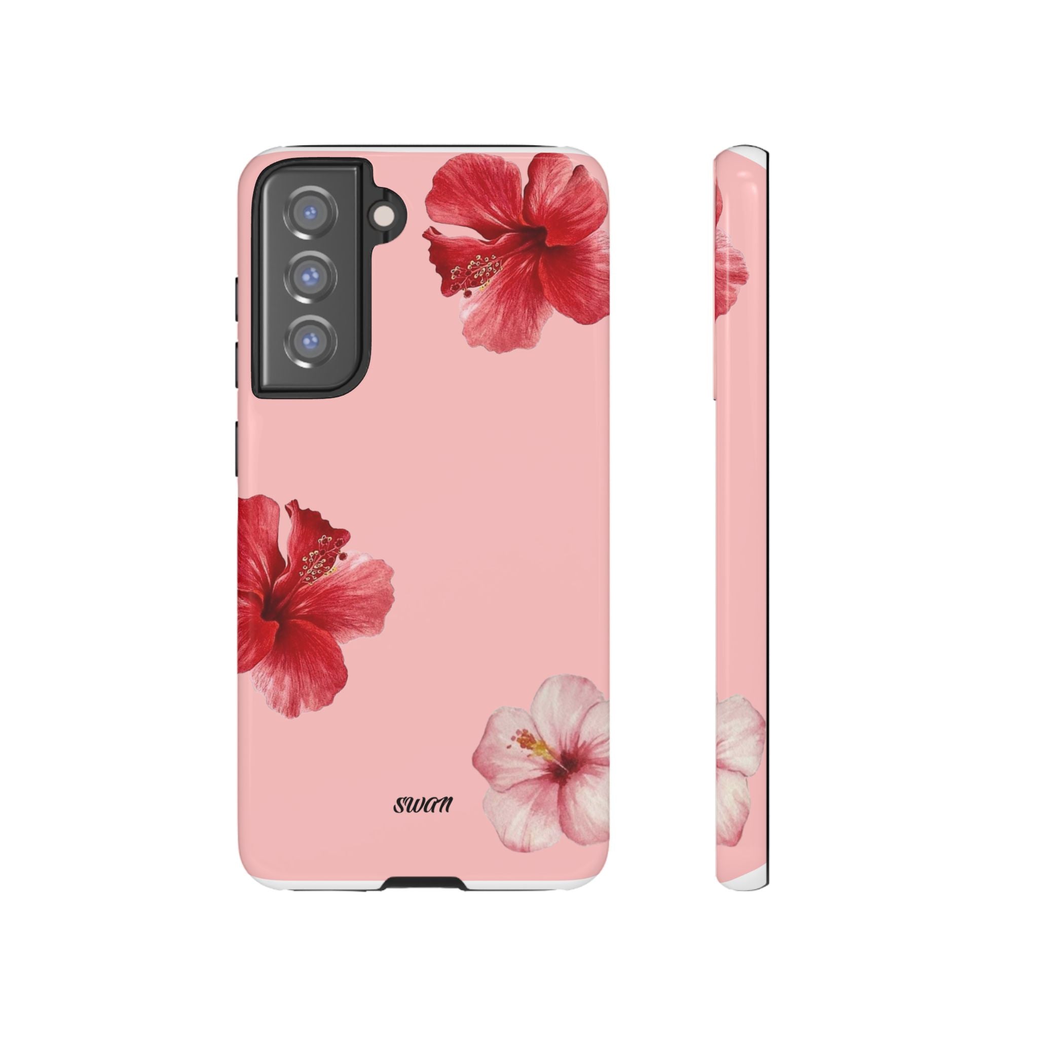 Blühender Hibiskus (Rosa)