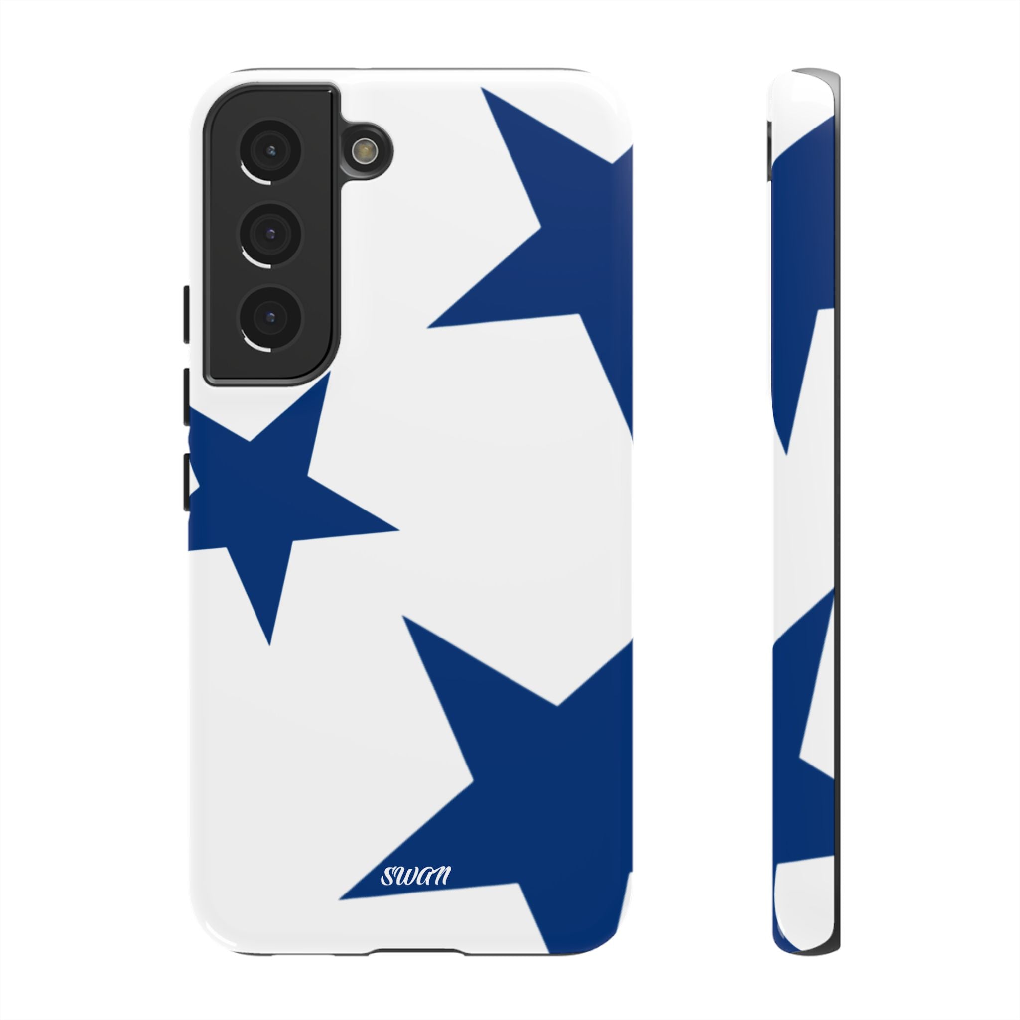 Sternenblüte (Blau in Weiß)