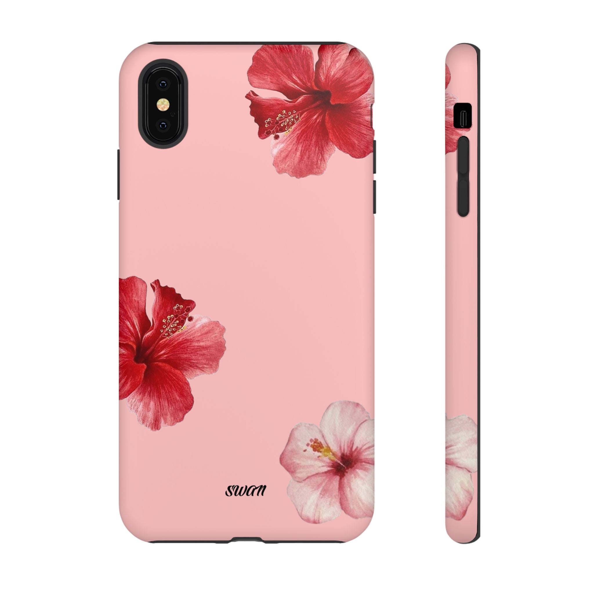 Blühender Hibiskus (Rosa)