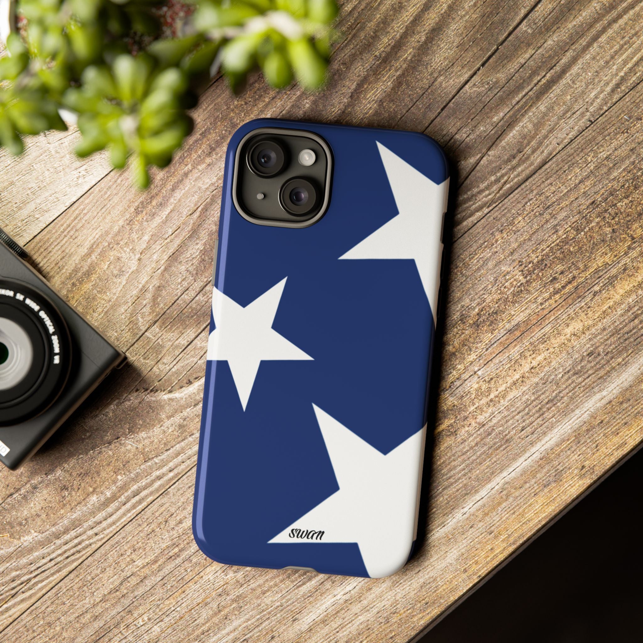 Star Bloom (White in Blue)