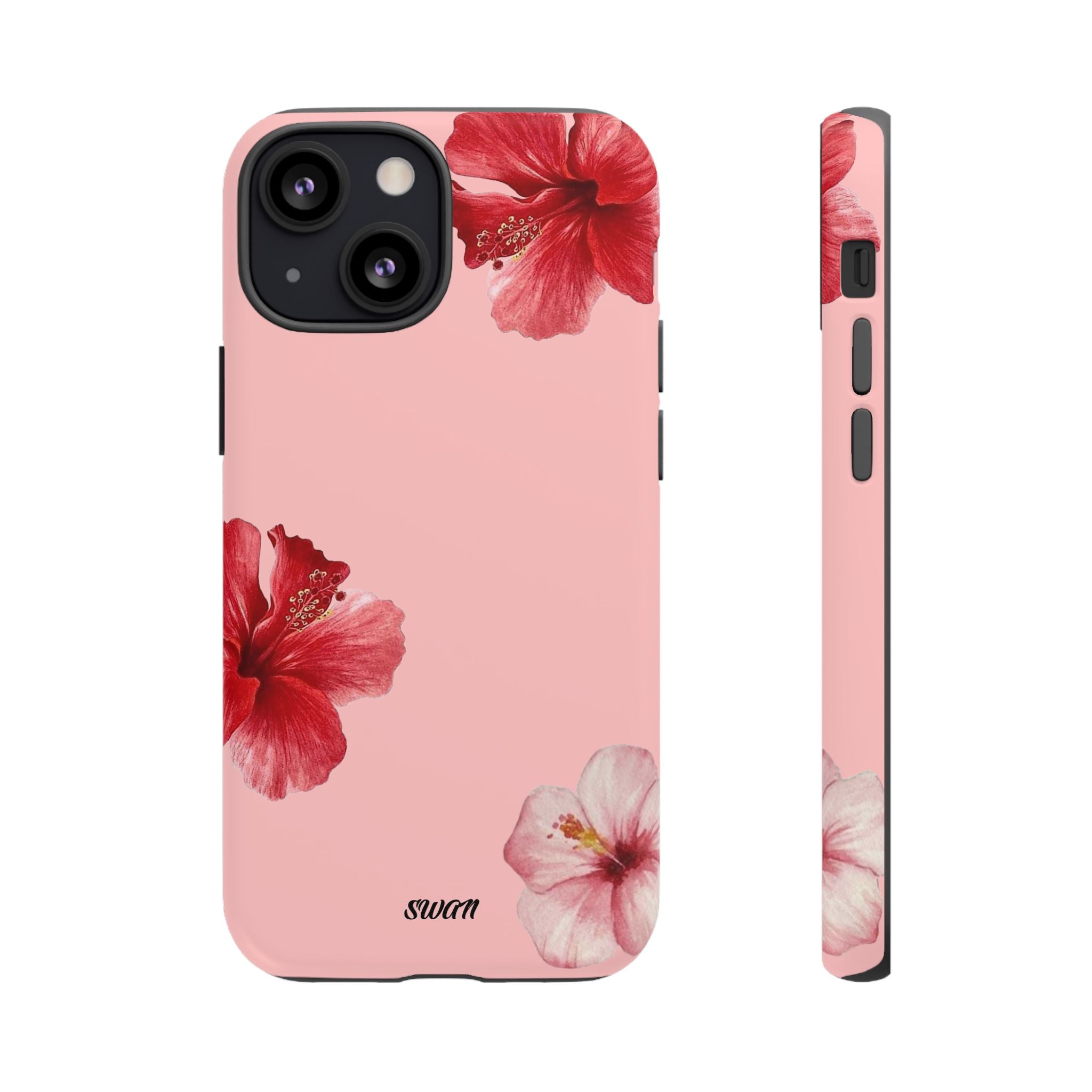 Blühender Hibiskus (Rosa)