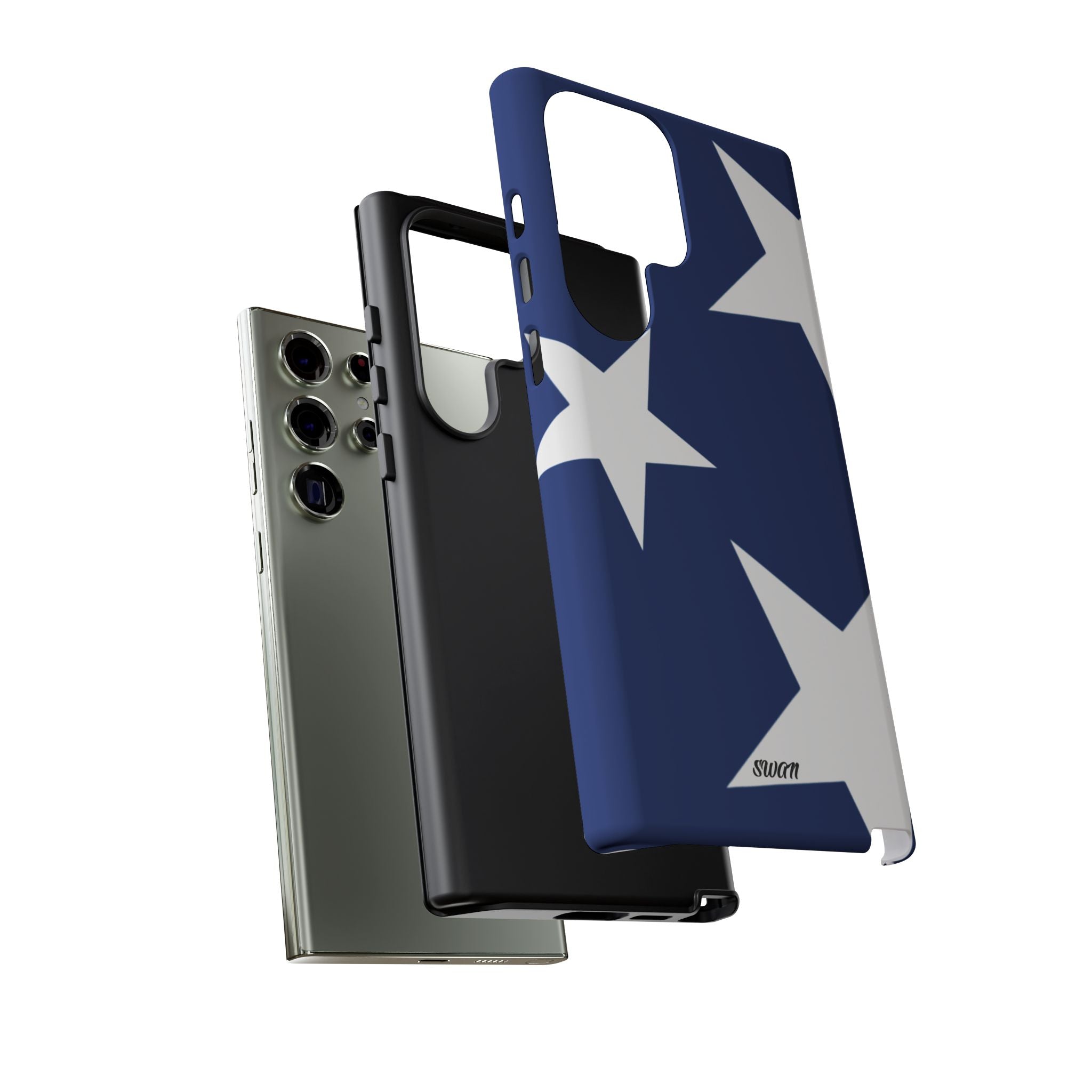 Star Bloom (White in Blue)