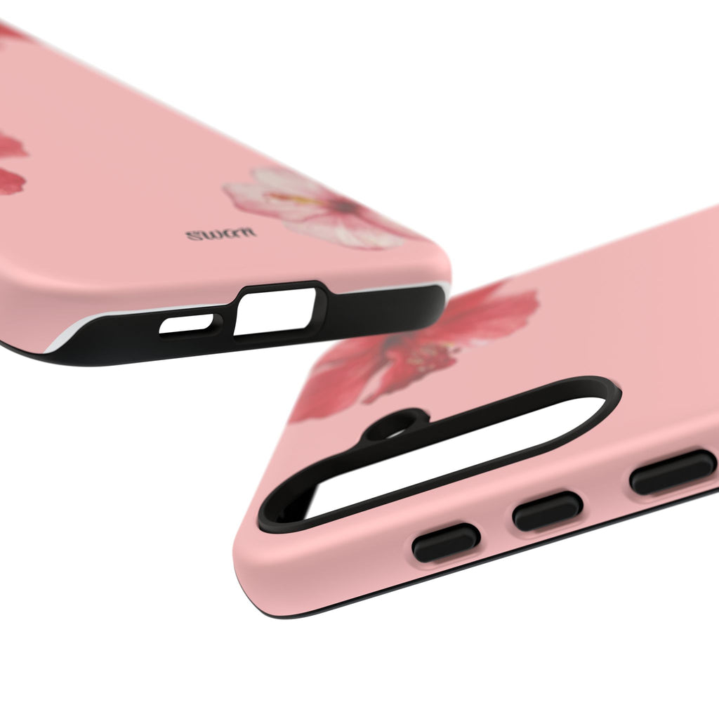 Blühender Hibiskus (Rosa)