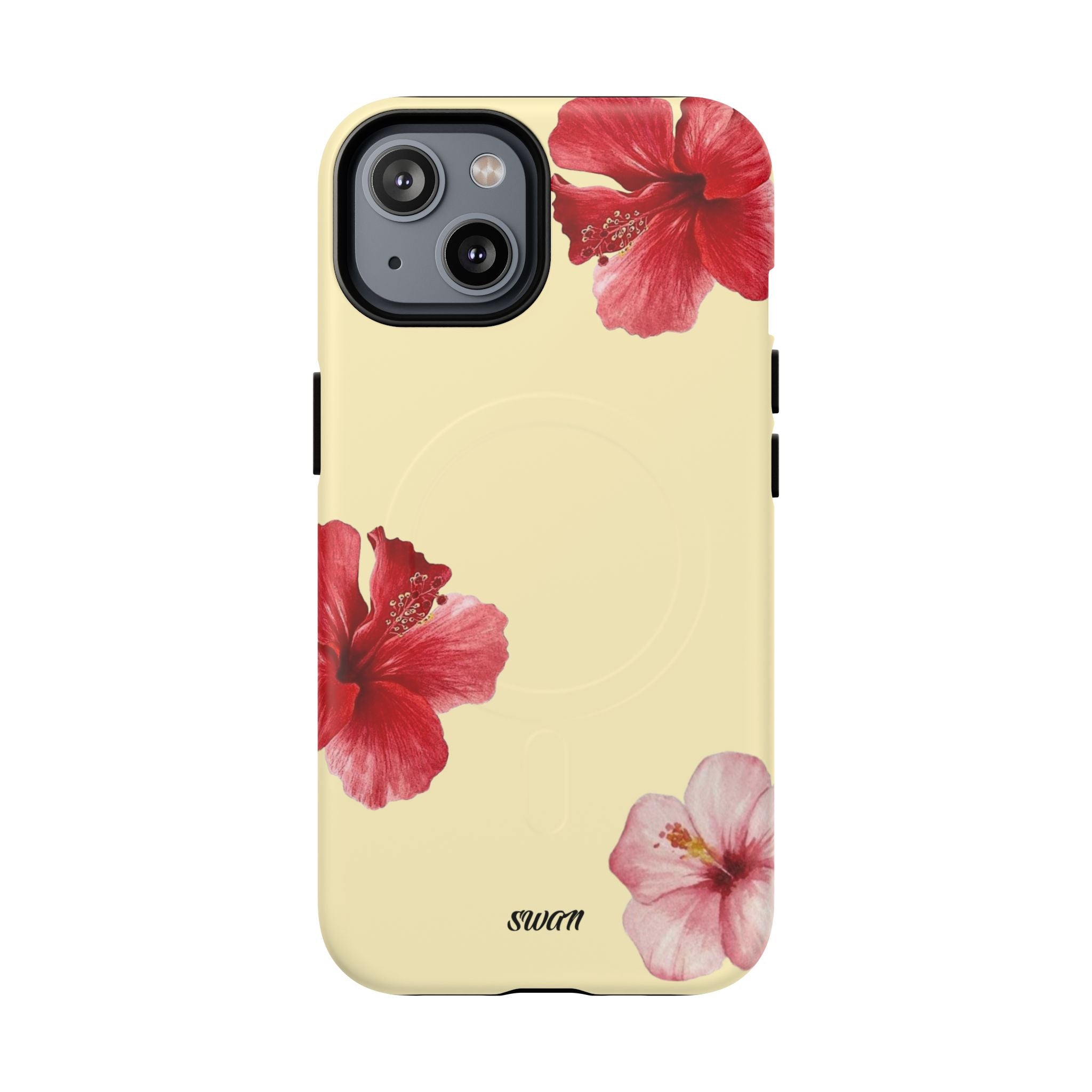 Hibiscus floral (Jaune tendre) (Magsafe)