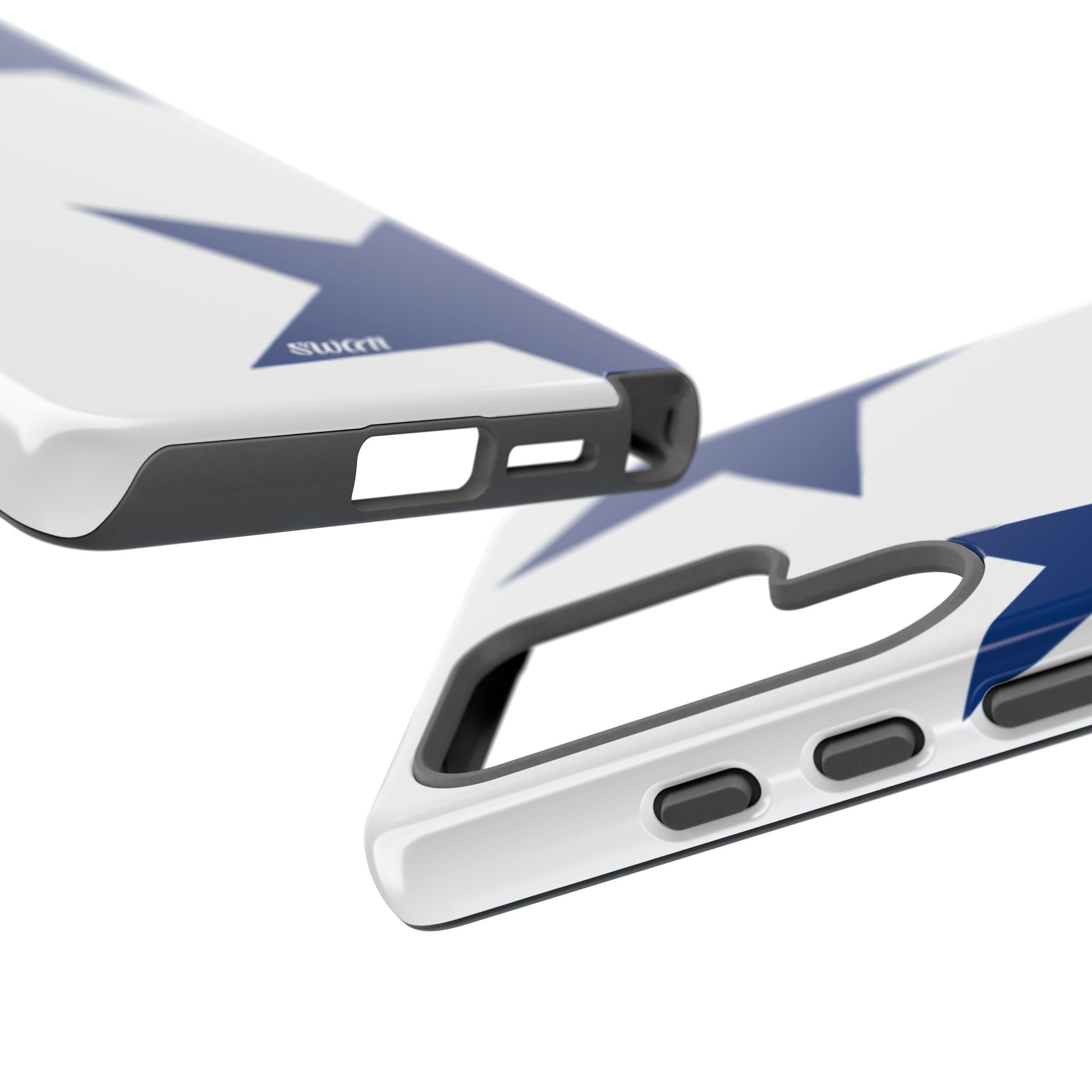 Sternenblüte (Blau in Weiß)