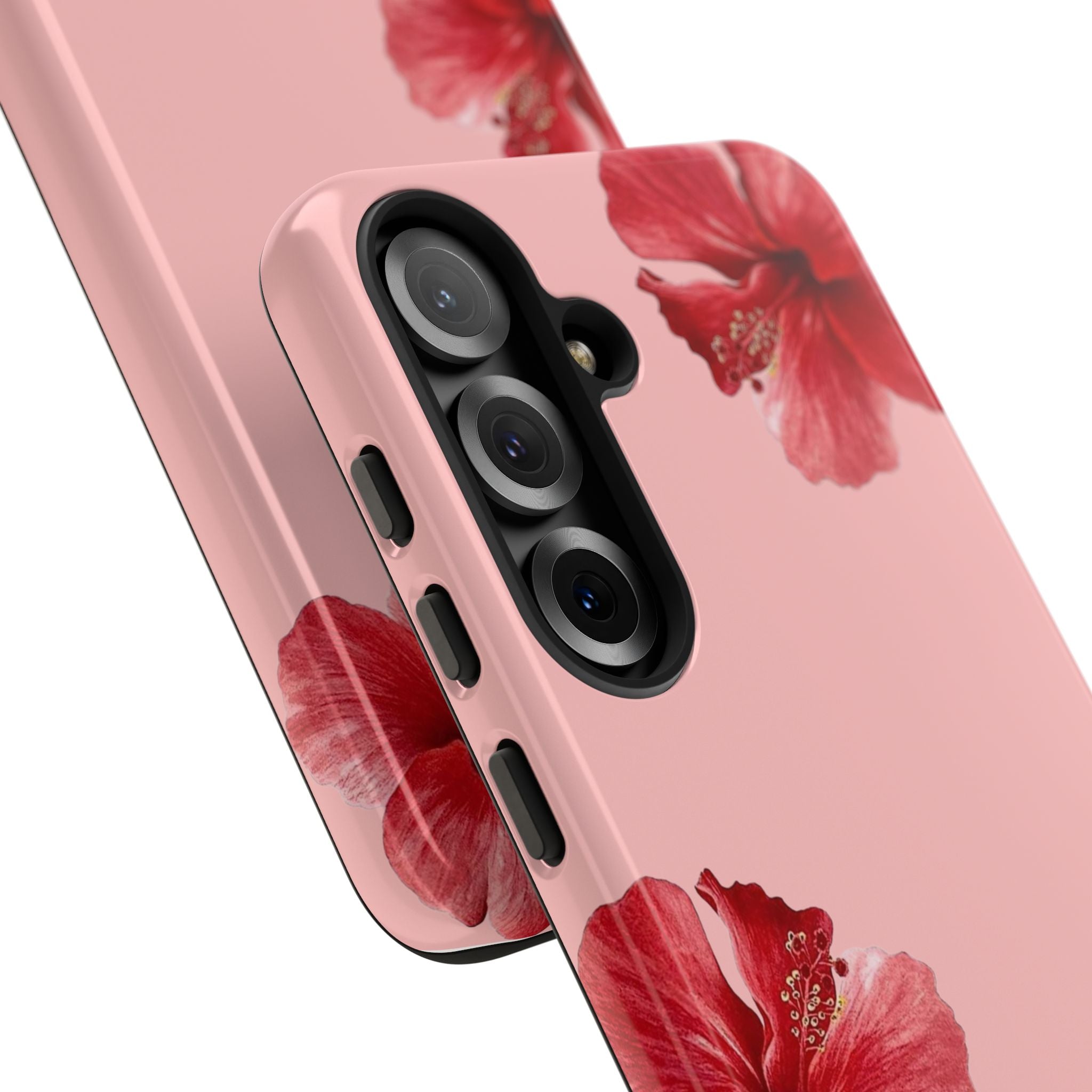 Blühender Hibiskus (Rosa)