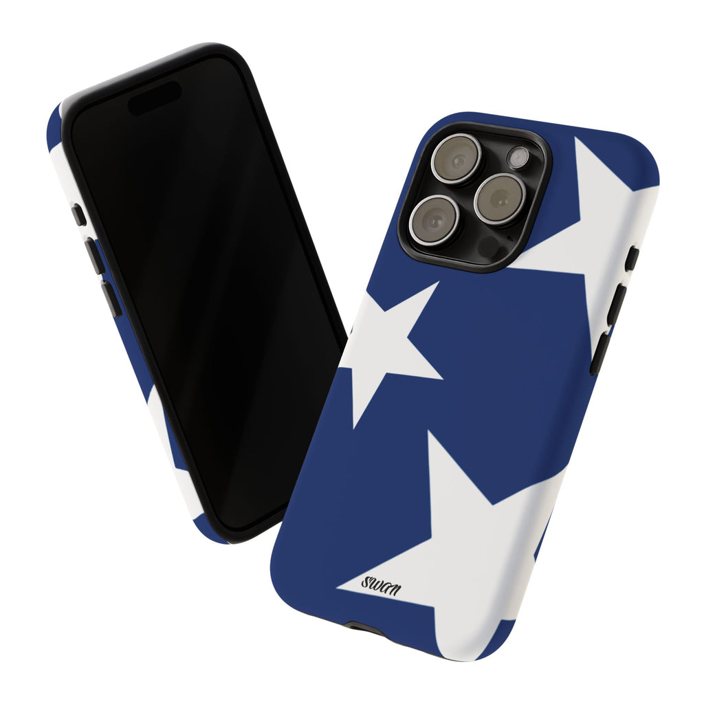 Star Bloom (White in Blue)