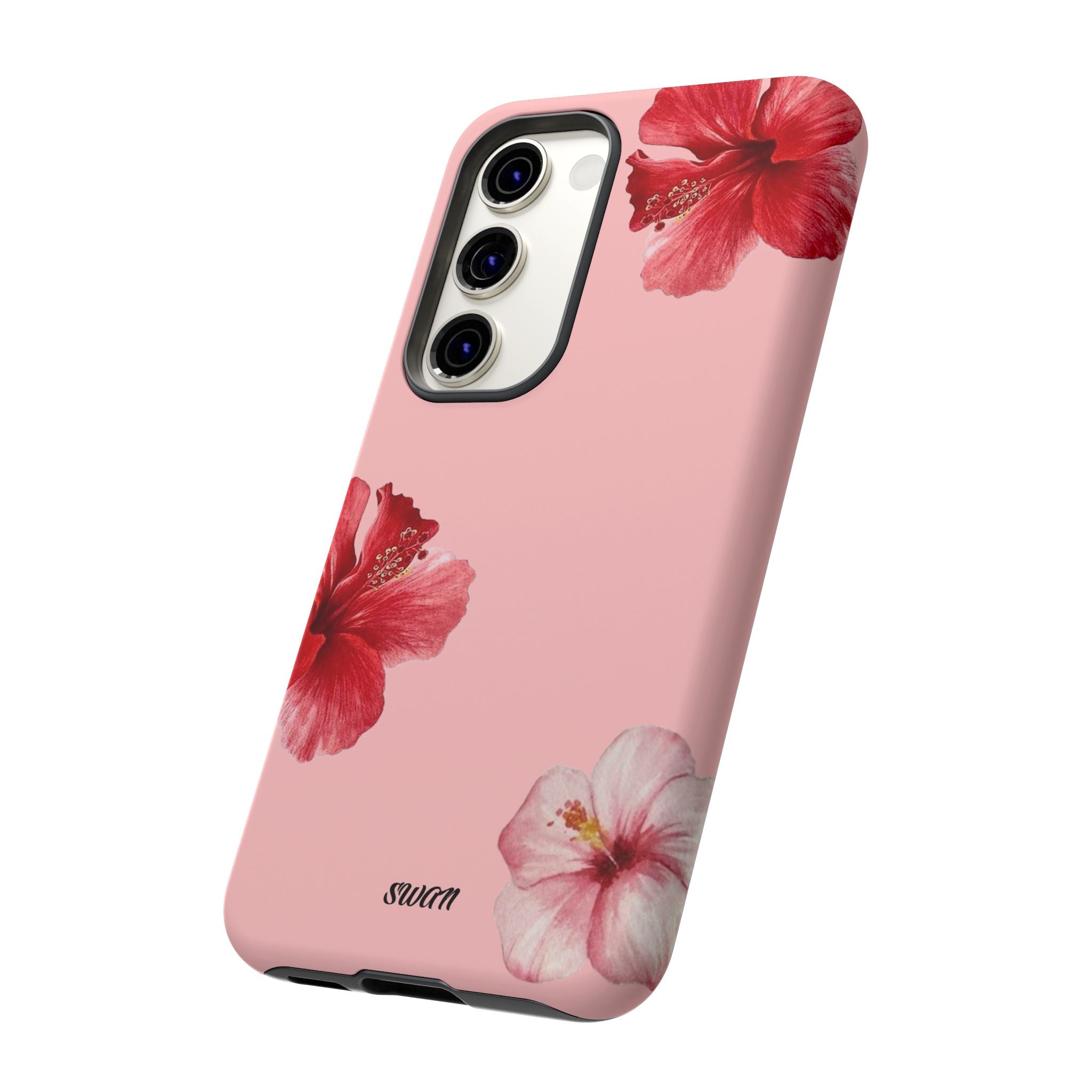 Blühender Hibiskus (Rosa)