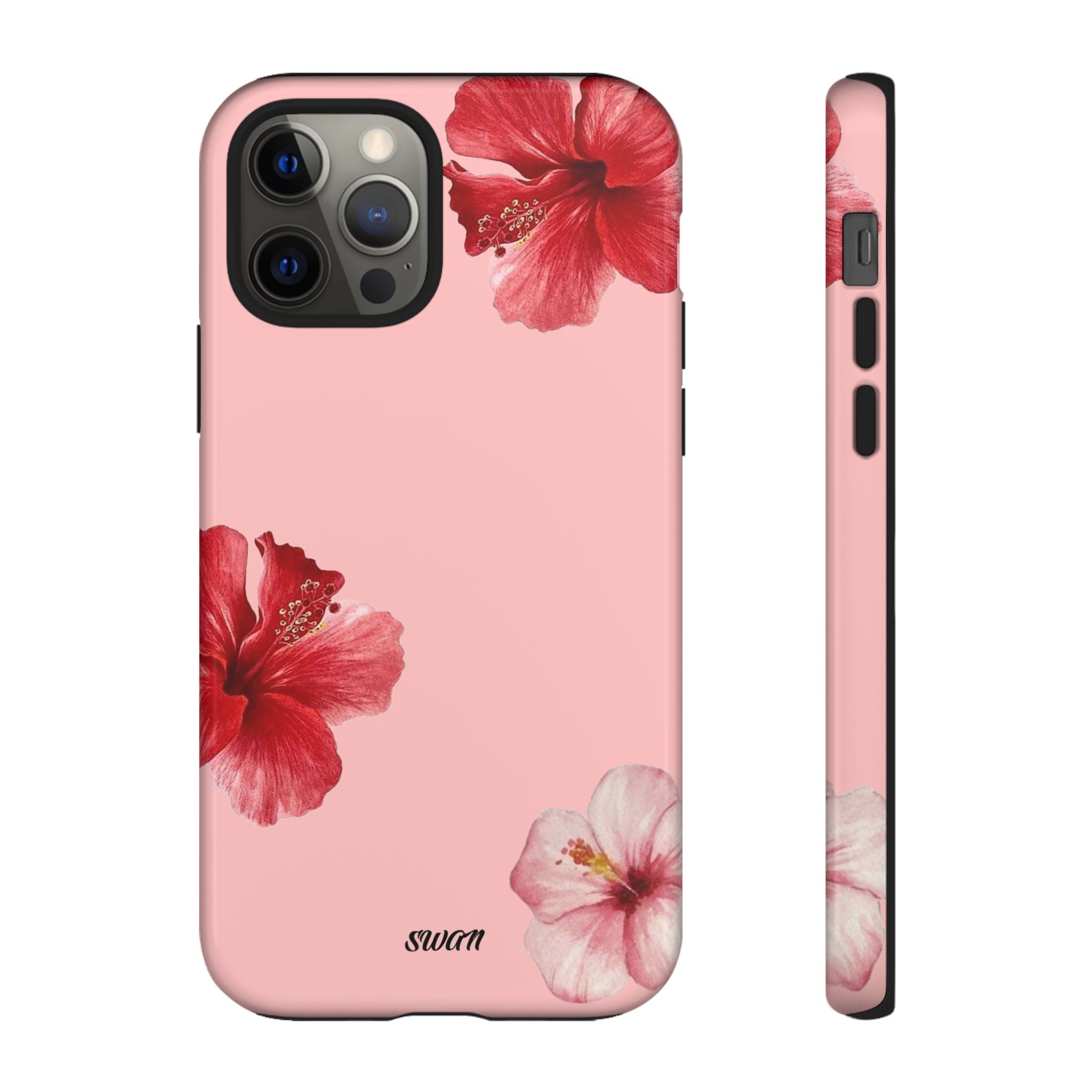 Blühender Hibiskus (Rosa)