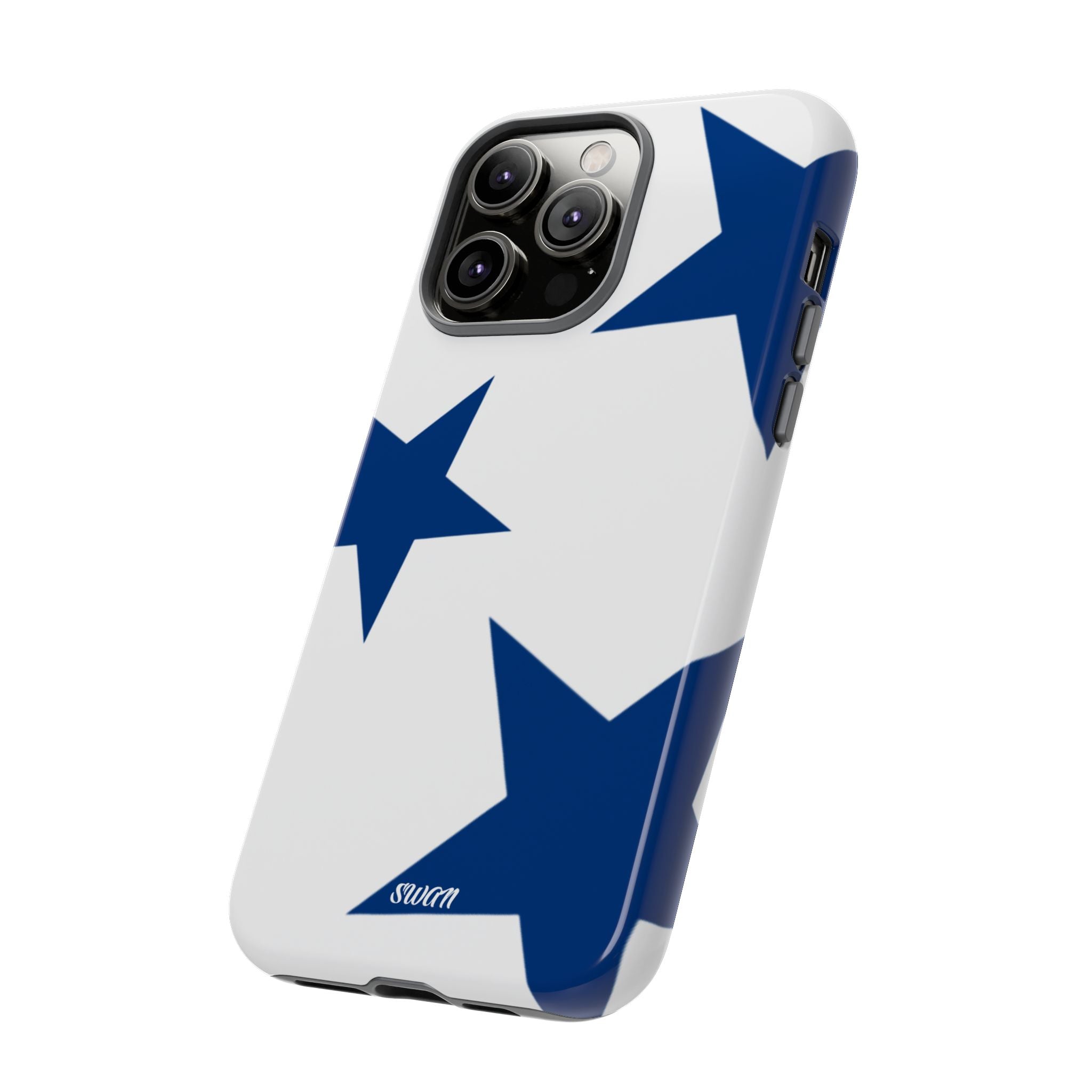 Sternenblüte (Blau in Weiß)