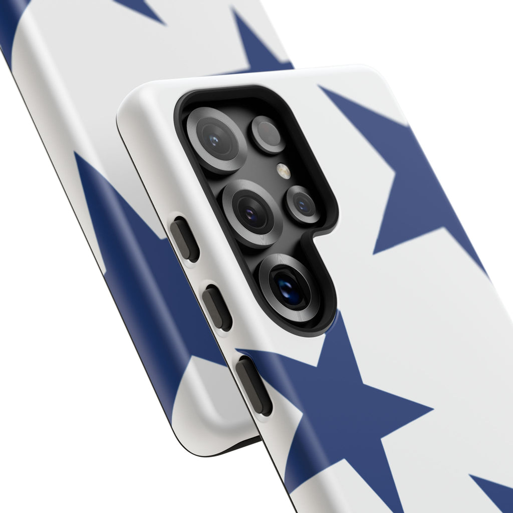 Sternenblüte (Blau in Weiß)