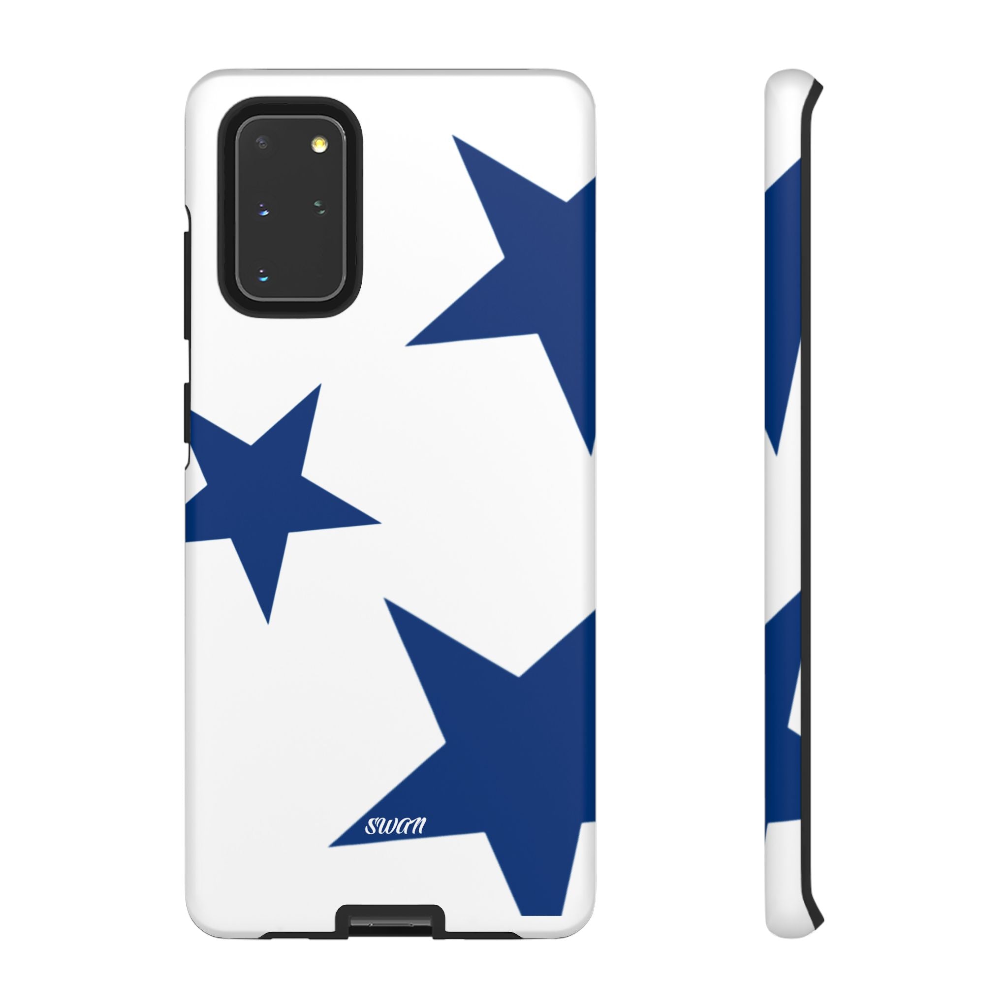 Sternenblüte (Blau in Weiß)