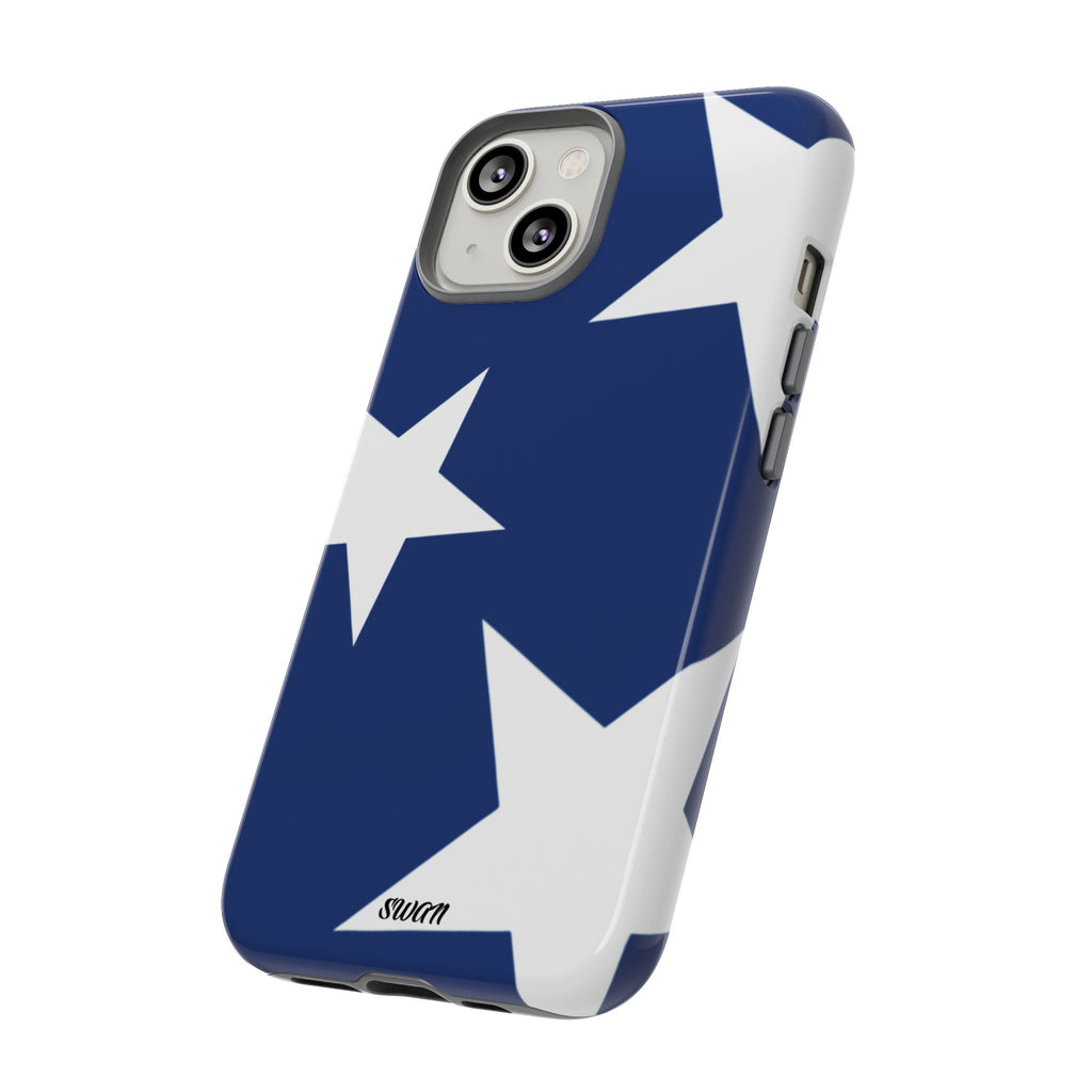 Star Bloom (White in Blue)