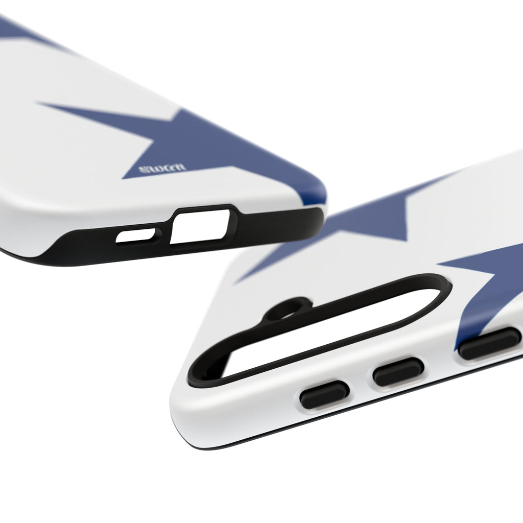 Sternenblüte (Blau in Weiß)