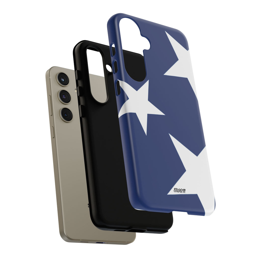 Star Bloom (White in Blue)