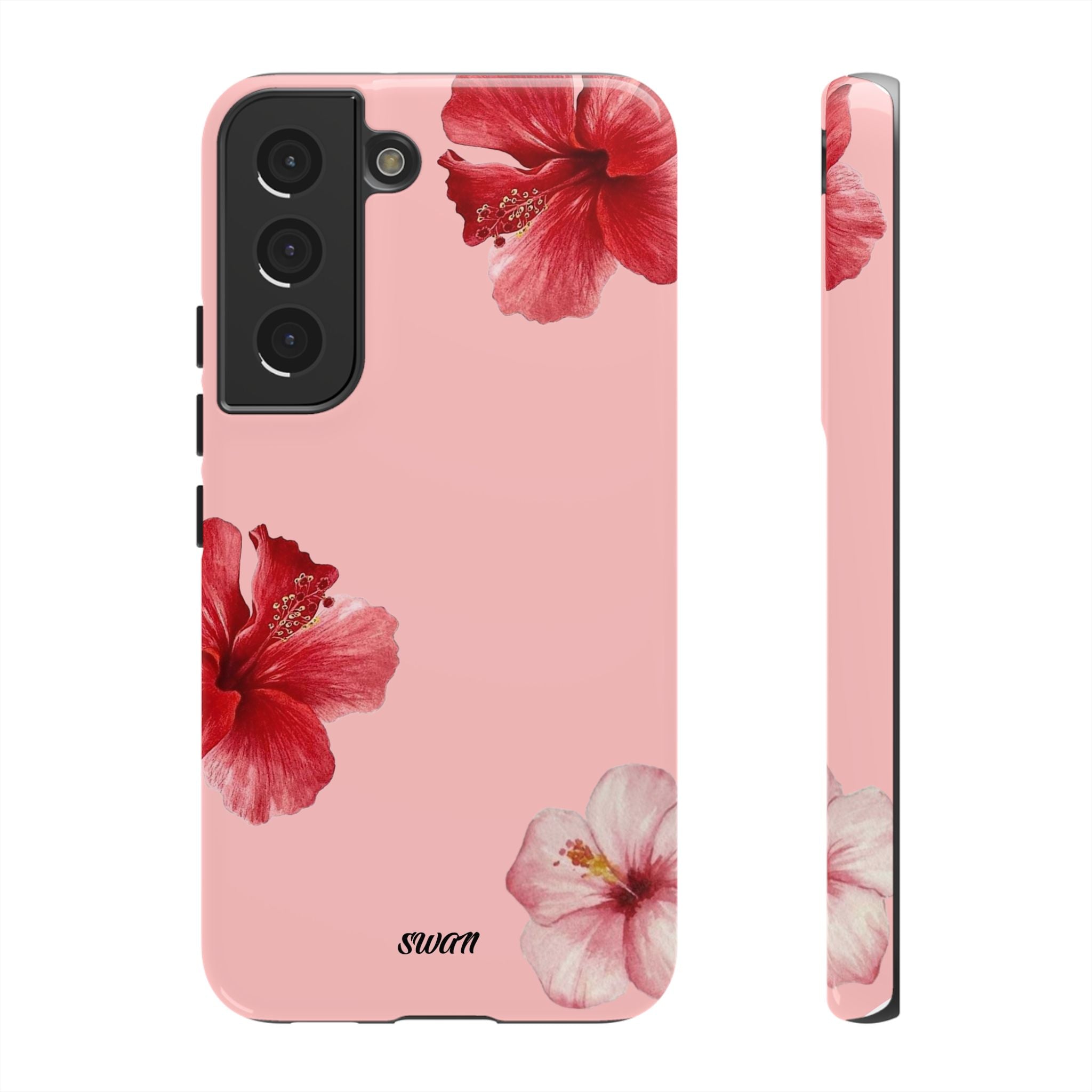 Blühender Hibiskus (Rosa)