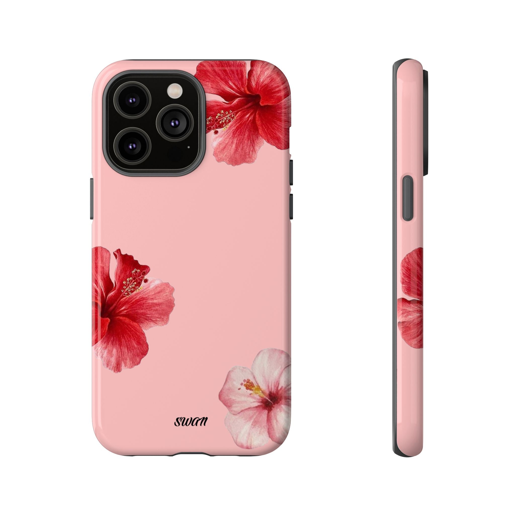 Blühender Hibiskus (Rosa)