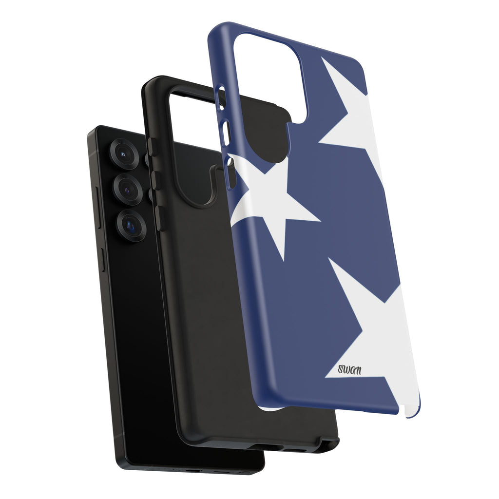 Star Bloom (White in Blue)