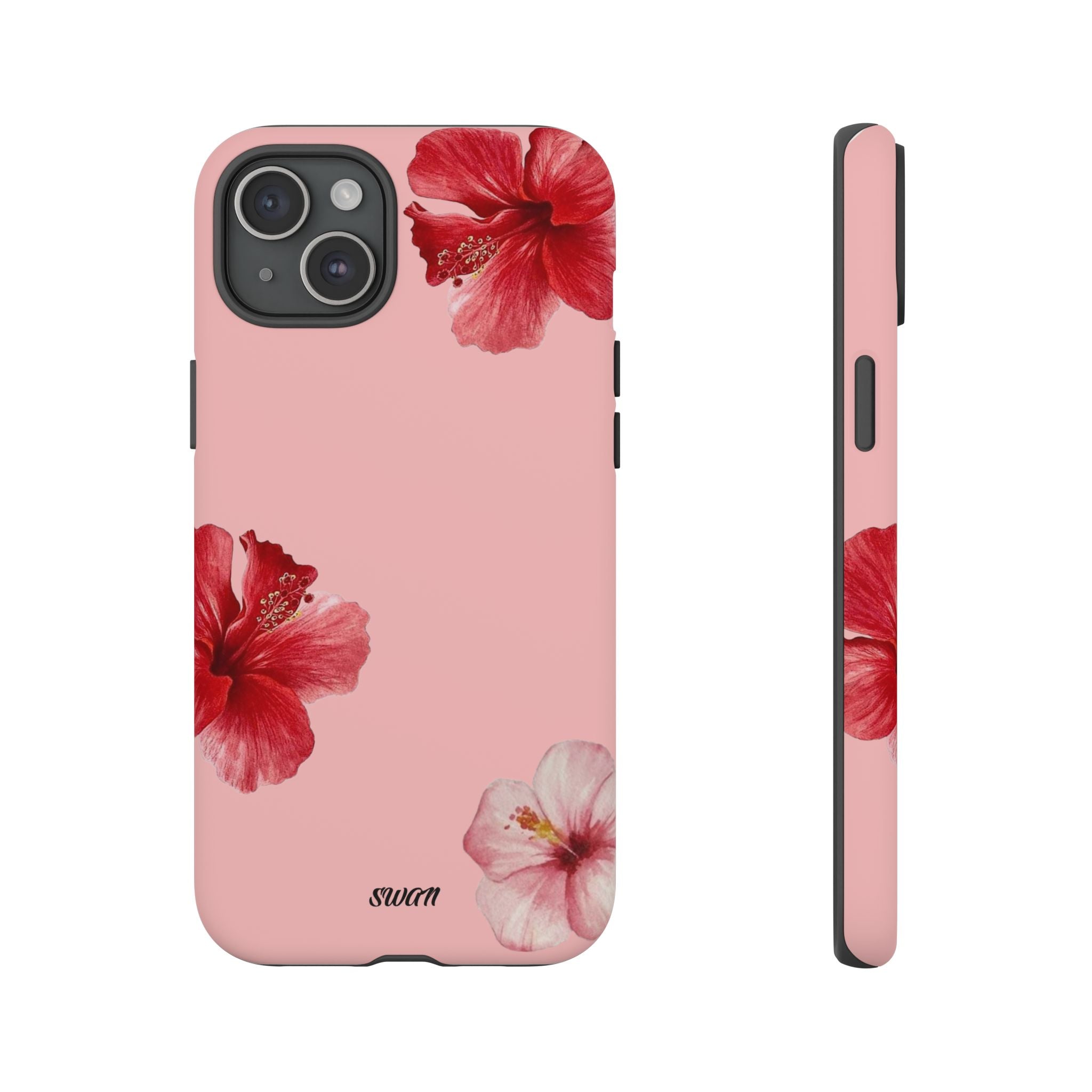 Blühender Hibiskus (Rosa)