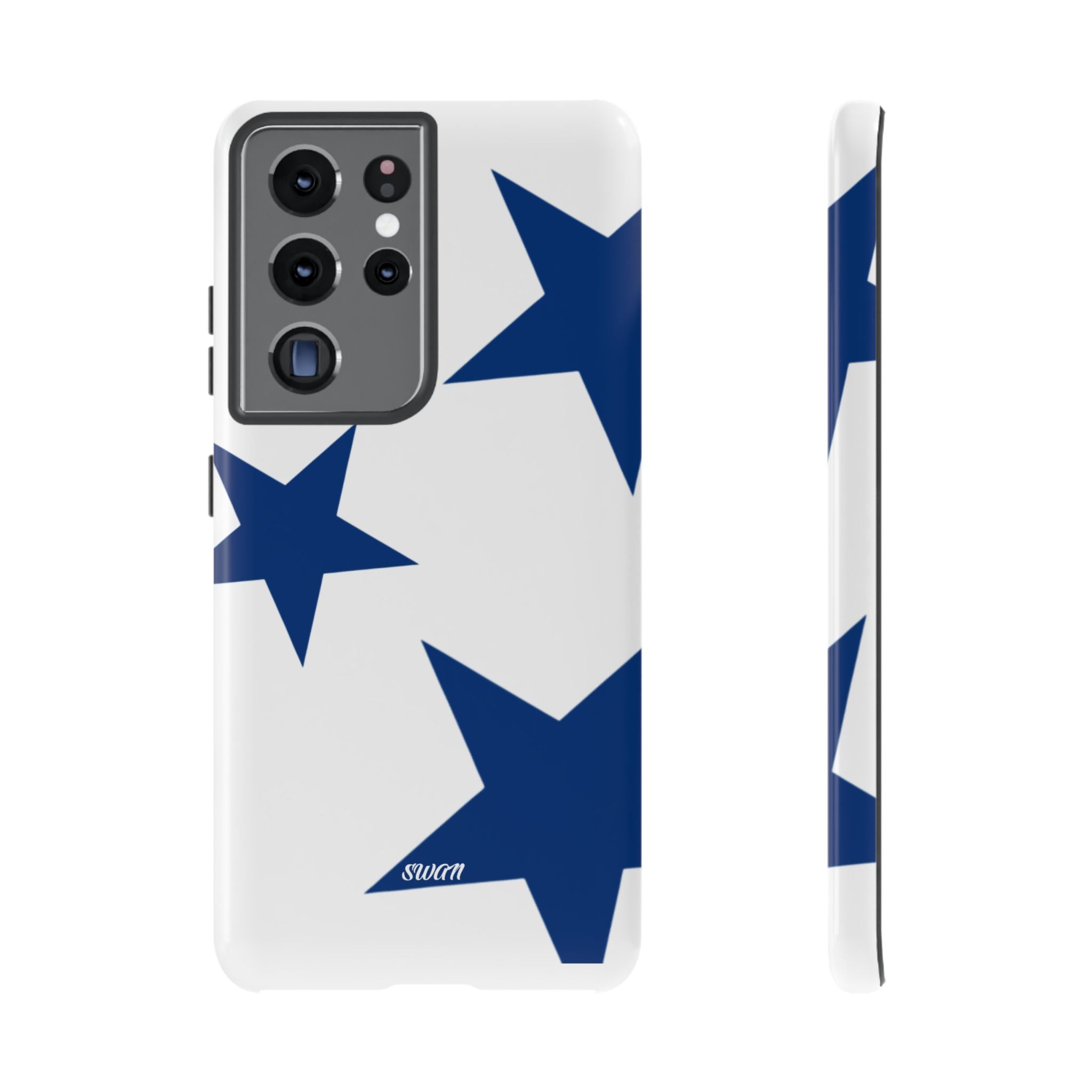 Sternenblüte (Blau in Weiß)