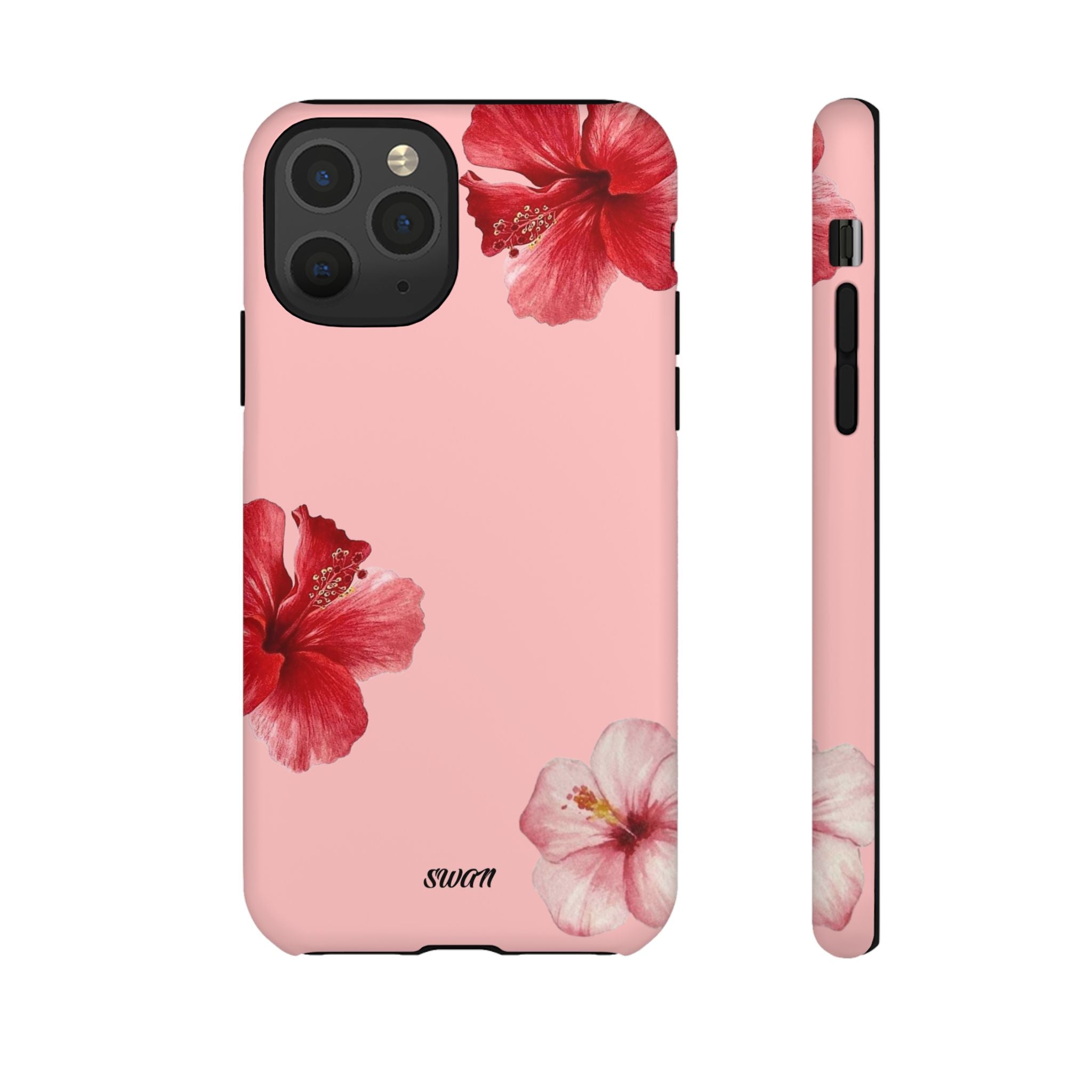 Blühender Hibiskus (Rosa)