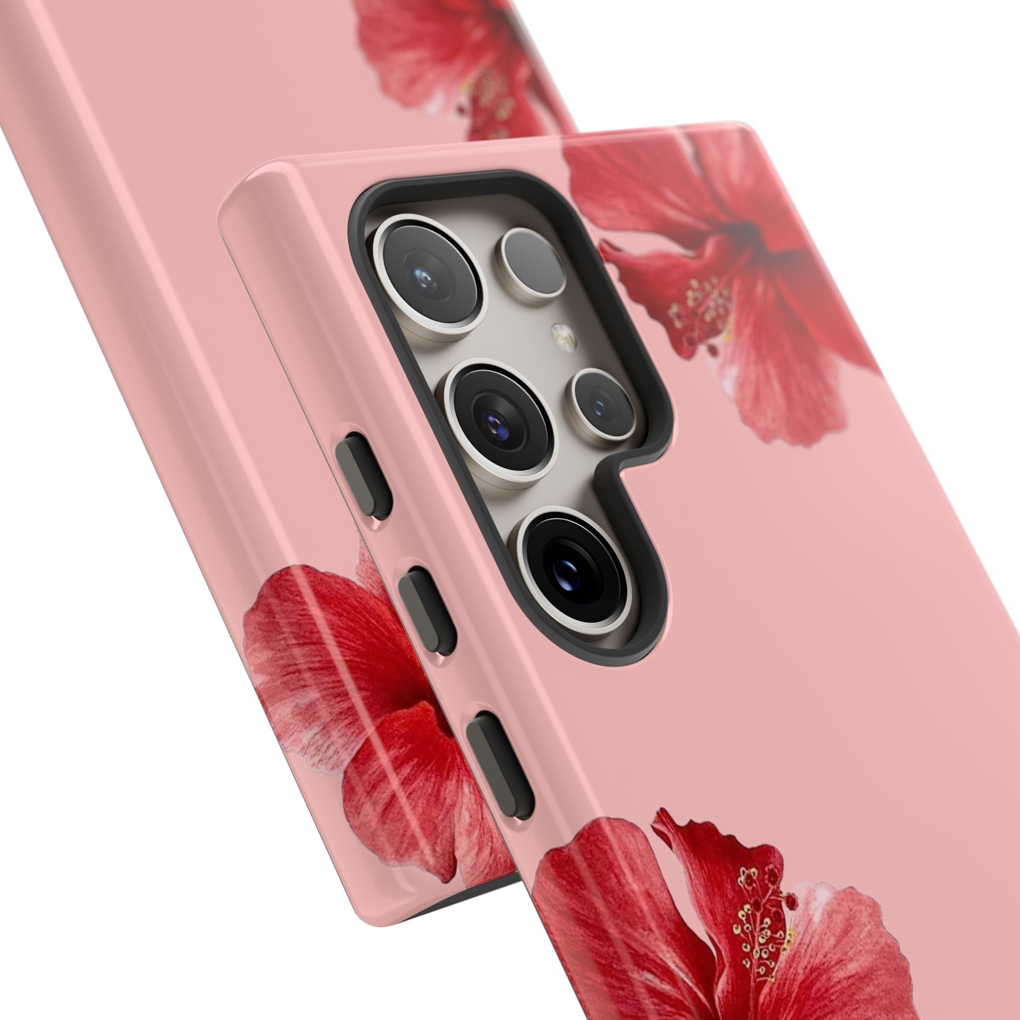 Blühender Hibiskus (Rosa)