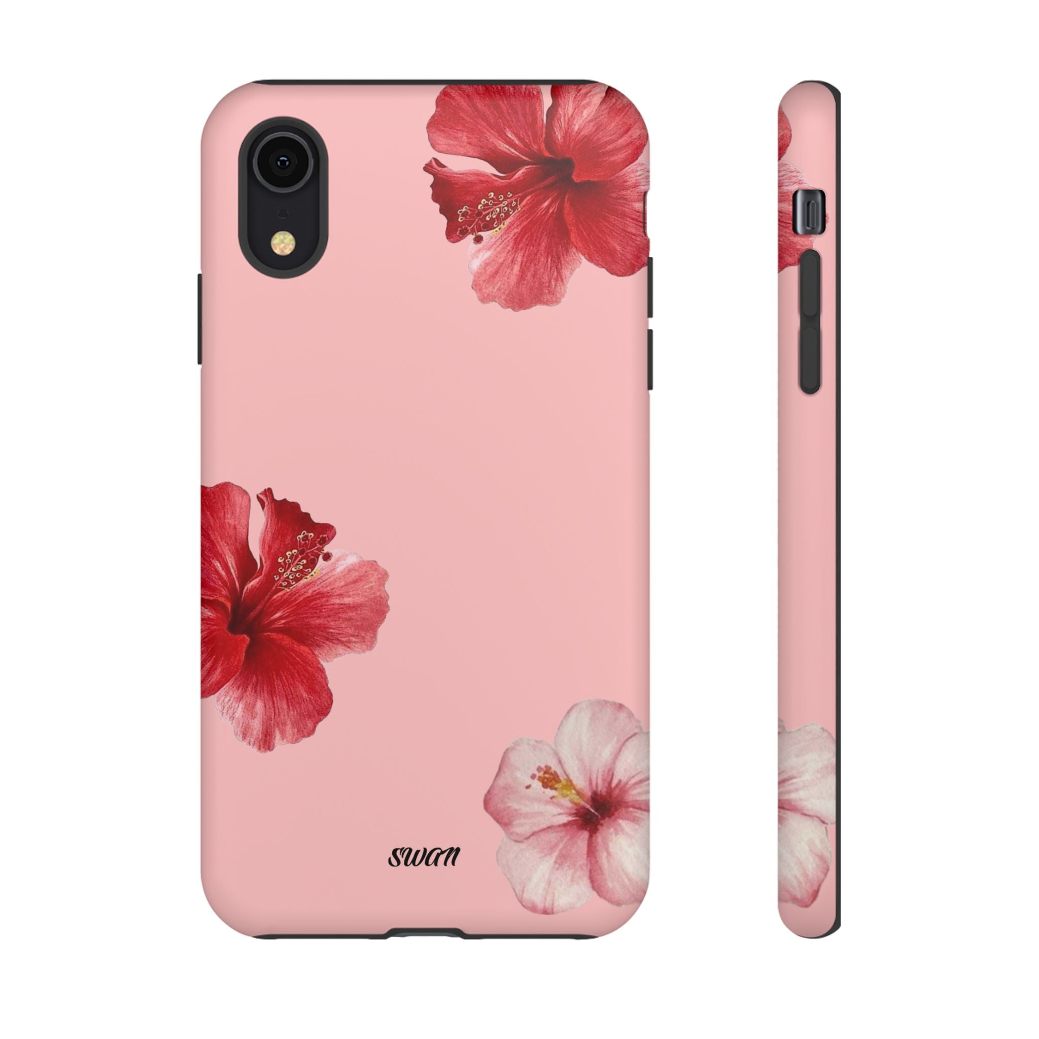 Blühender Hibiskus (Rosa)