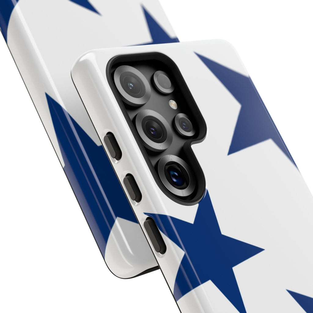 Sternenblüte (Blau in Weiß)