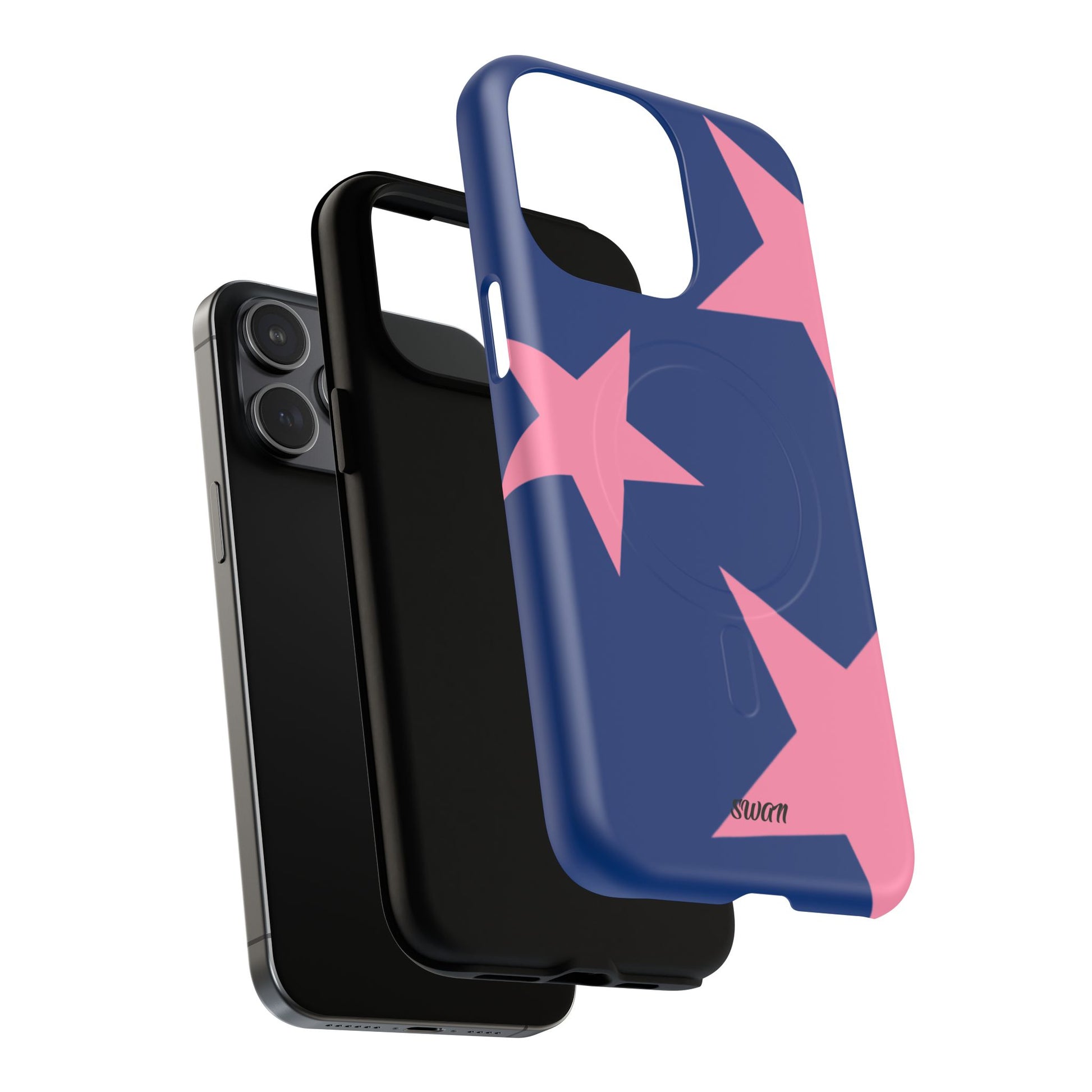 Star Bloom (Pink in Blue) (Magsafe) - Swan